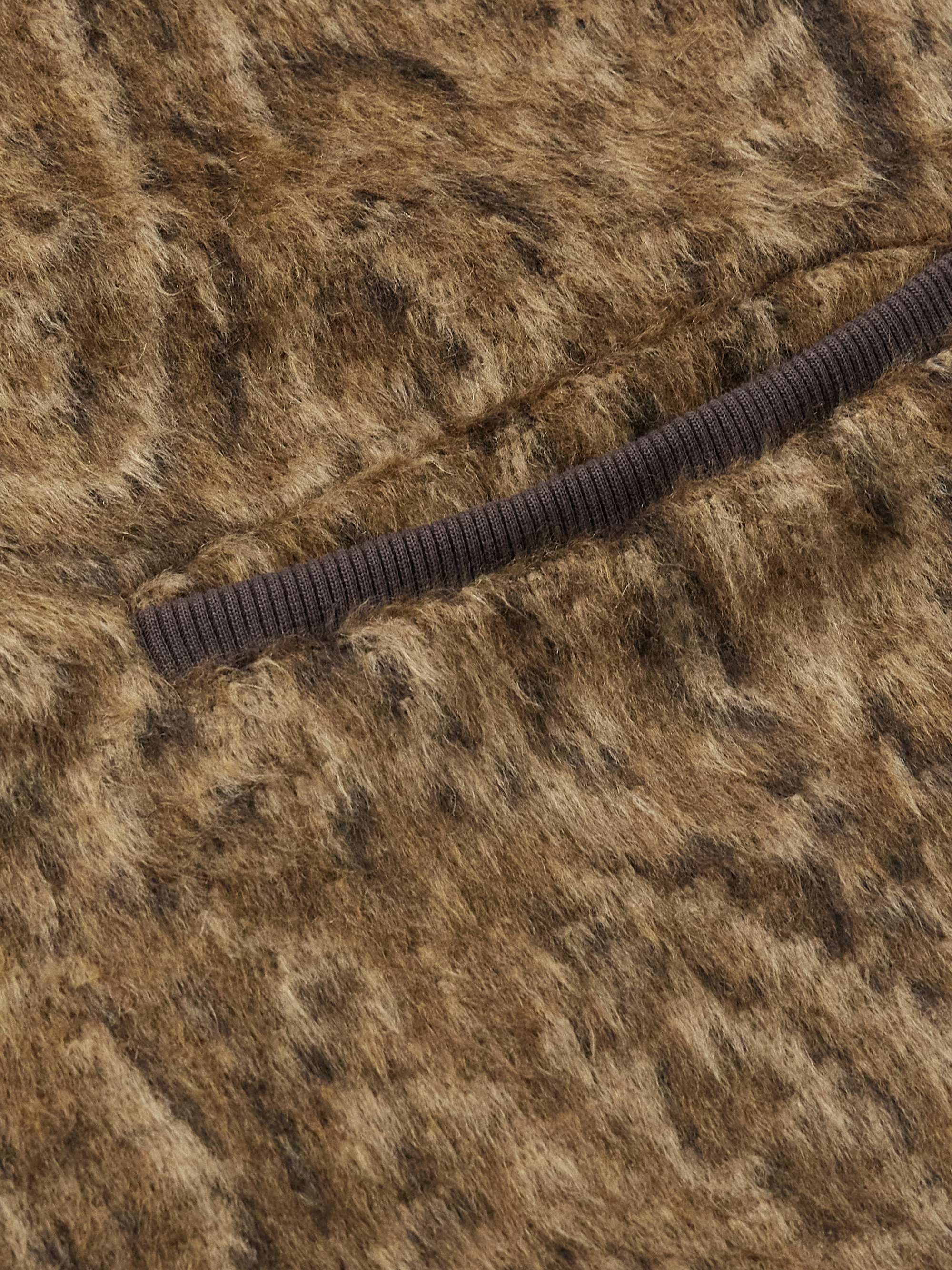 Opus Brushed Paisley-Jacquard Knitted Cardigan view