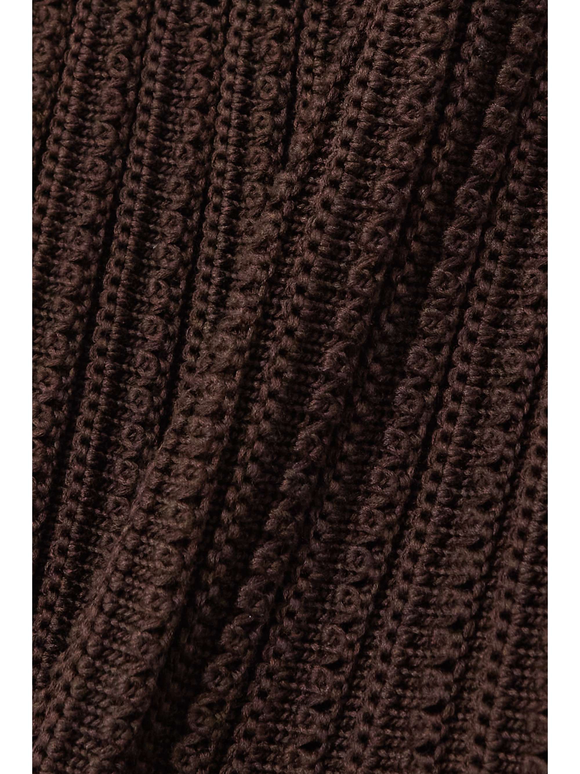 Castellana crocheted silk and cotton-blend dress view