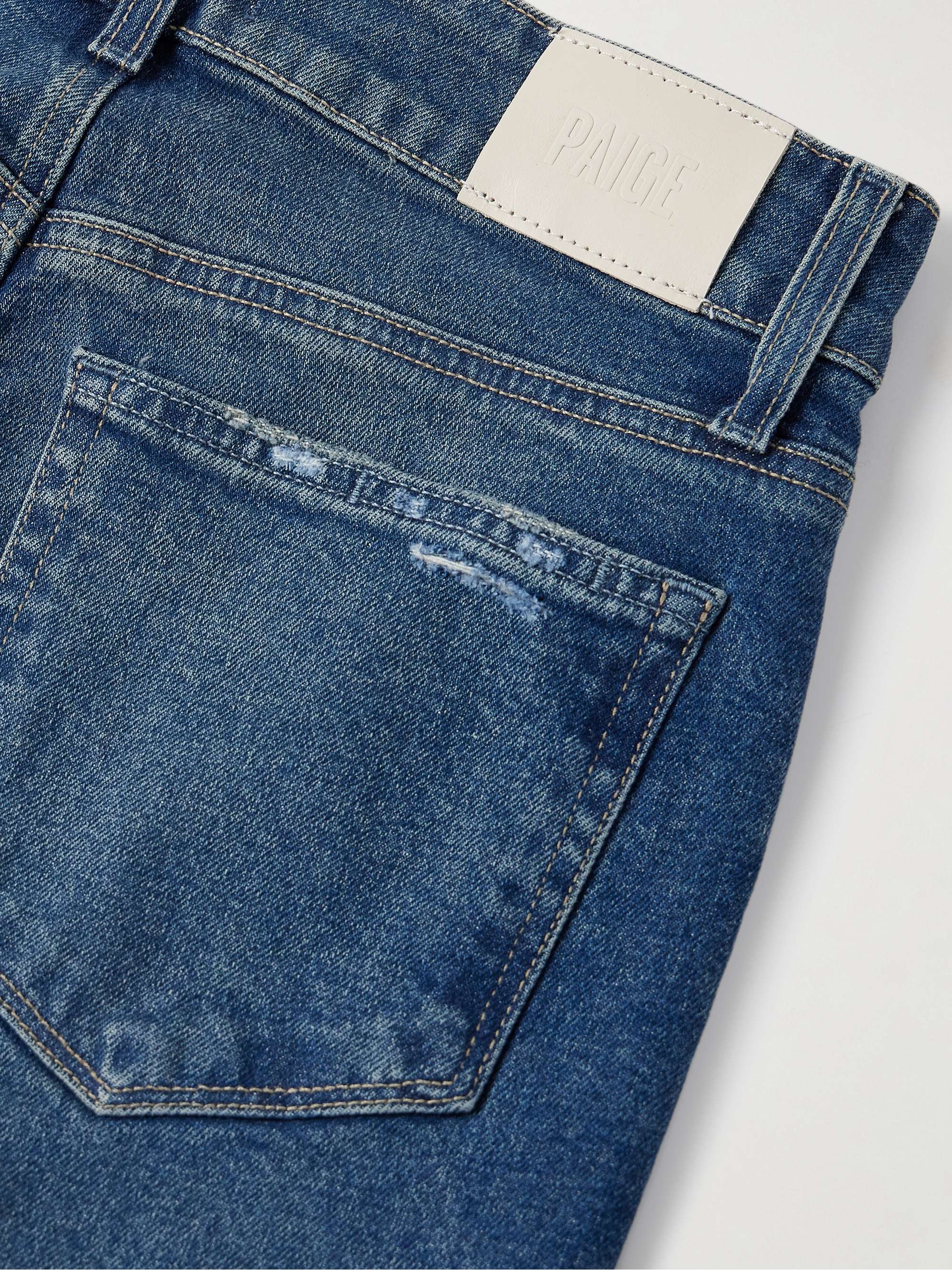 Sasha frayed high-rise wide-leg jeans view
