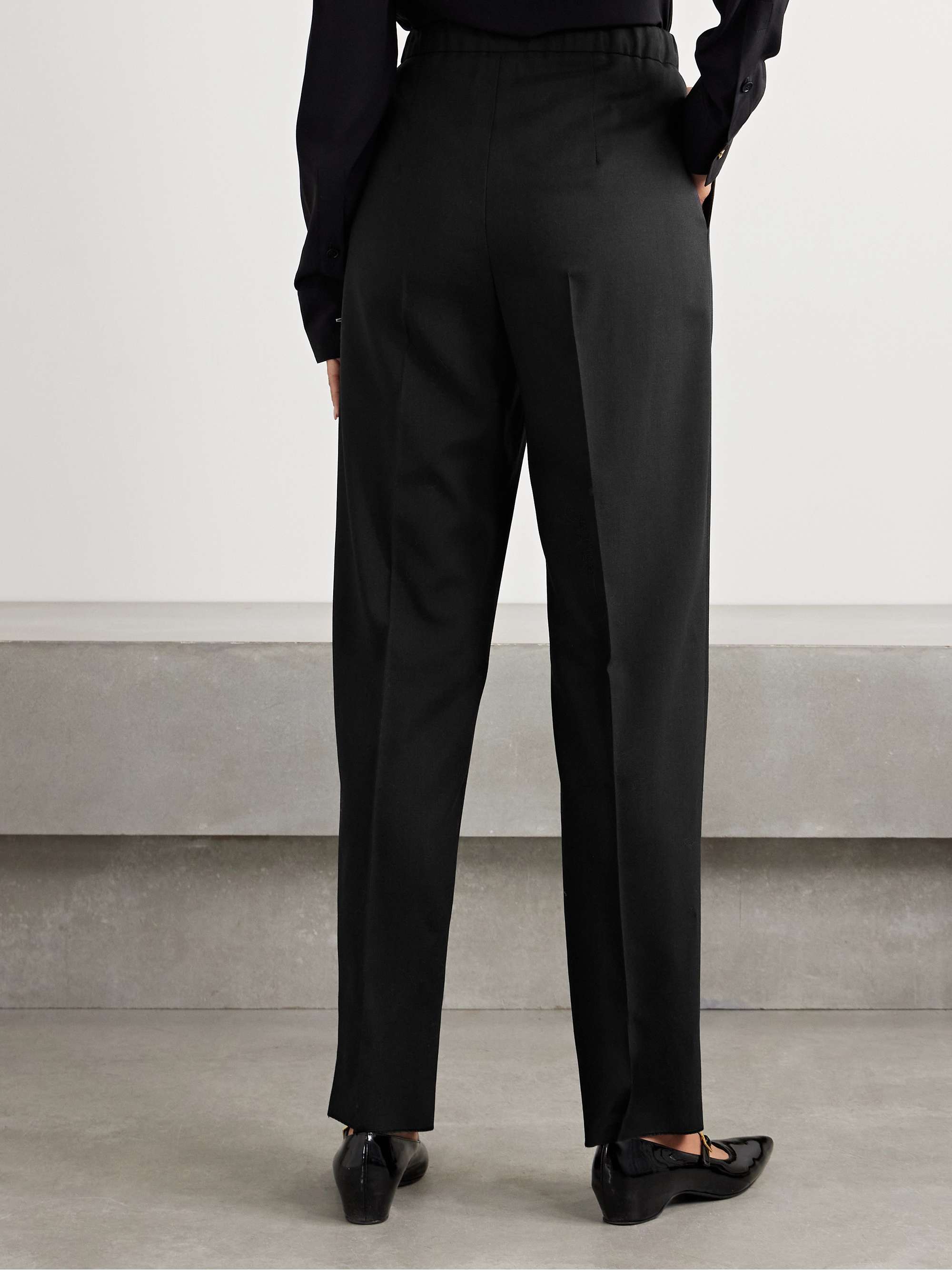 Edere pleated wool, mohair and silk-blend tapered pants view