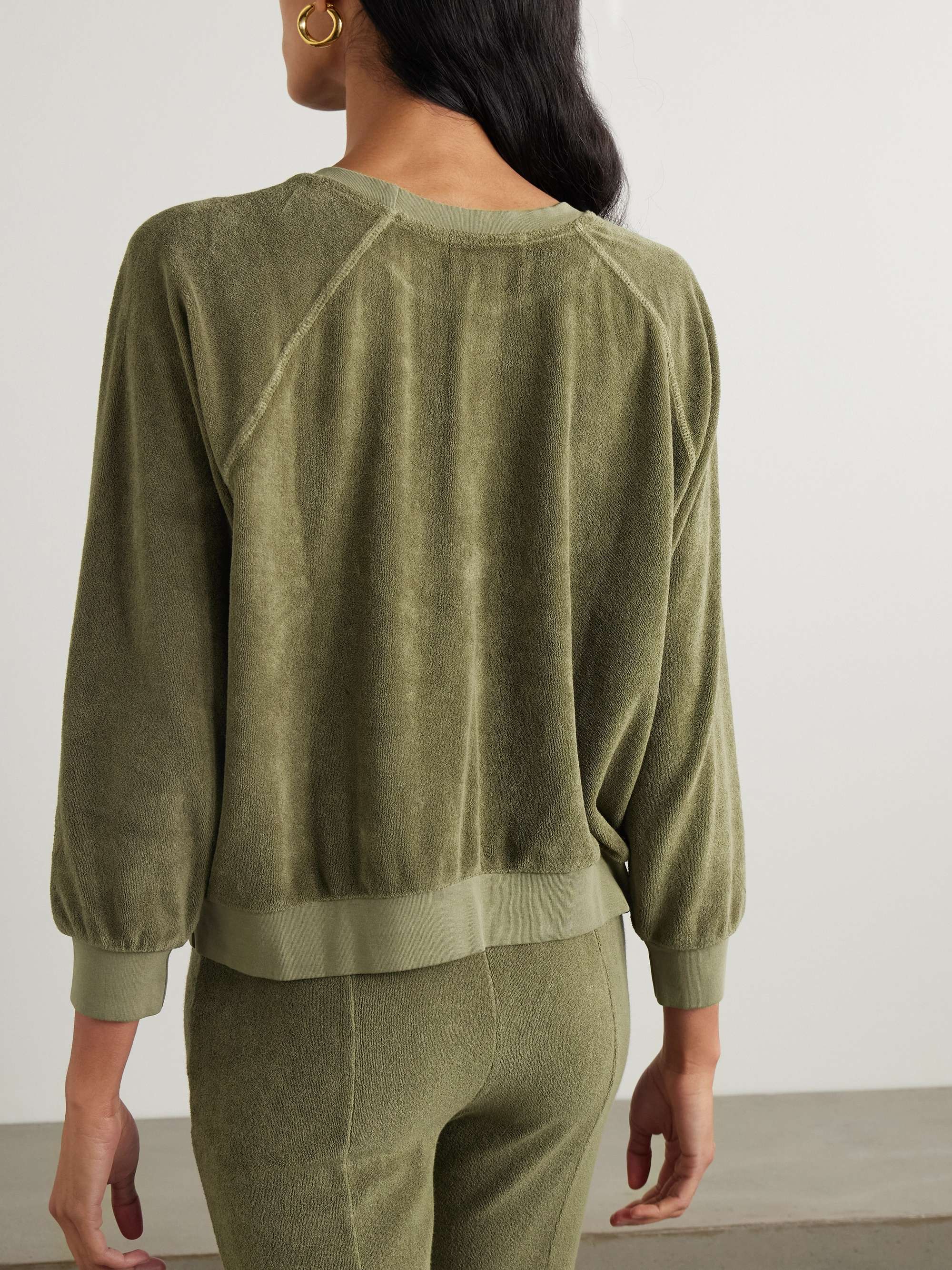 Samos cotton-blend terry sweatshirt view