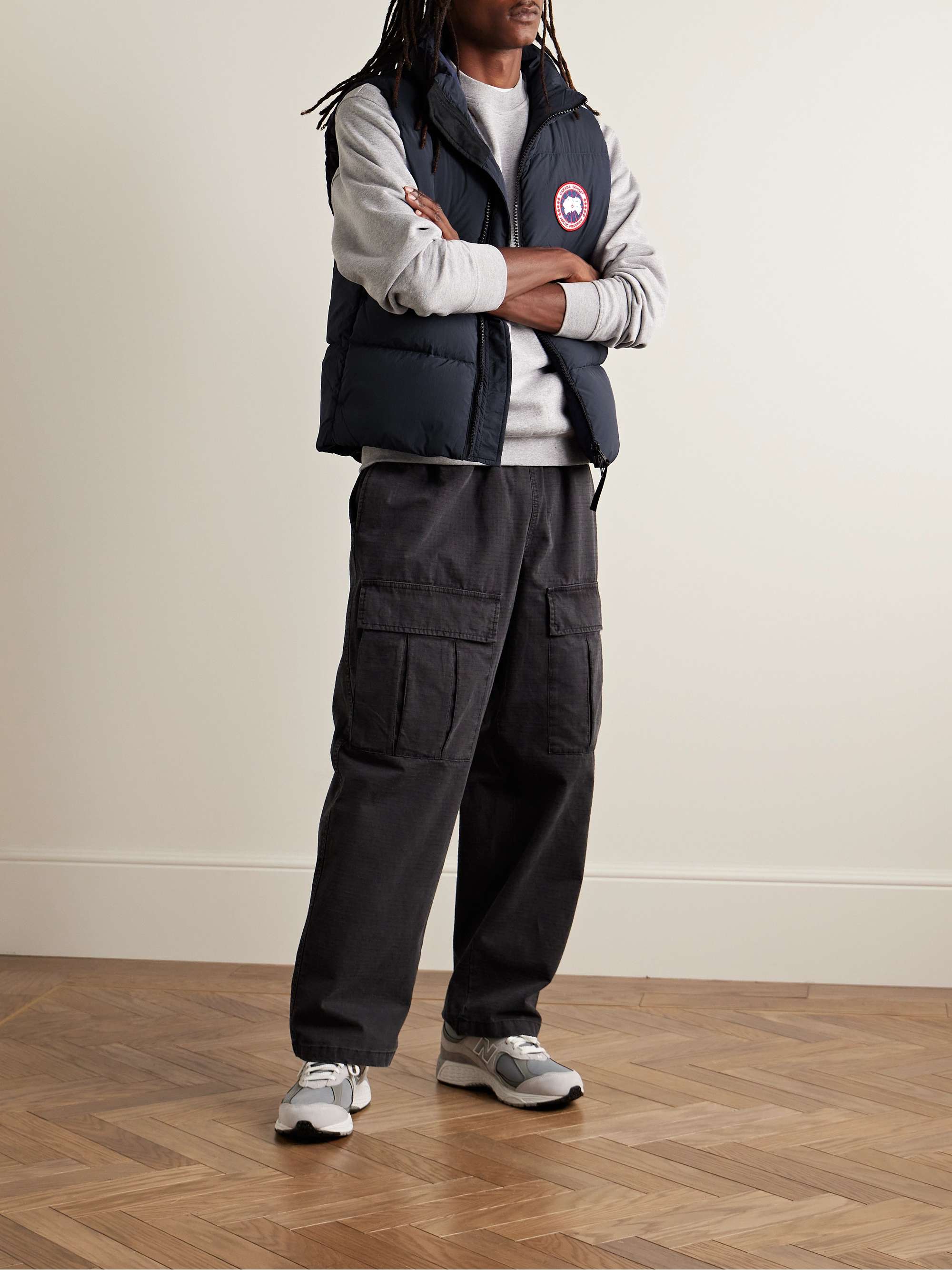 Lawrence Slim-Fit Logo-Appliquéd Quilted Enduraluxe® Down Gilet view