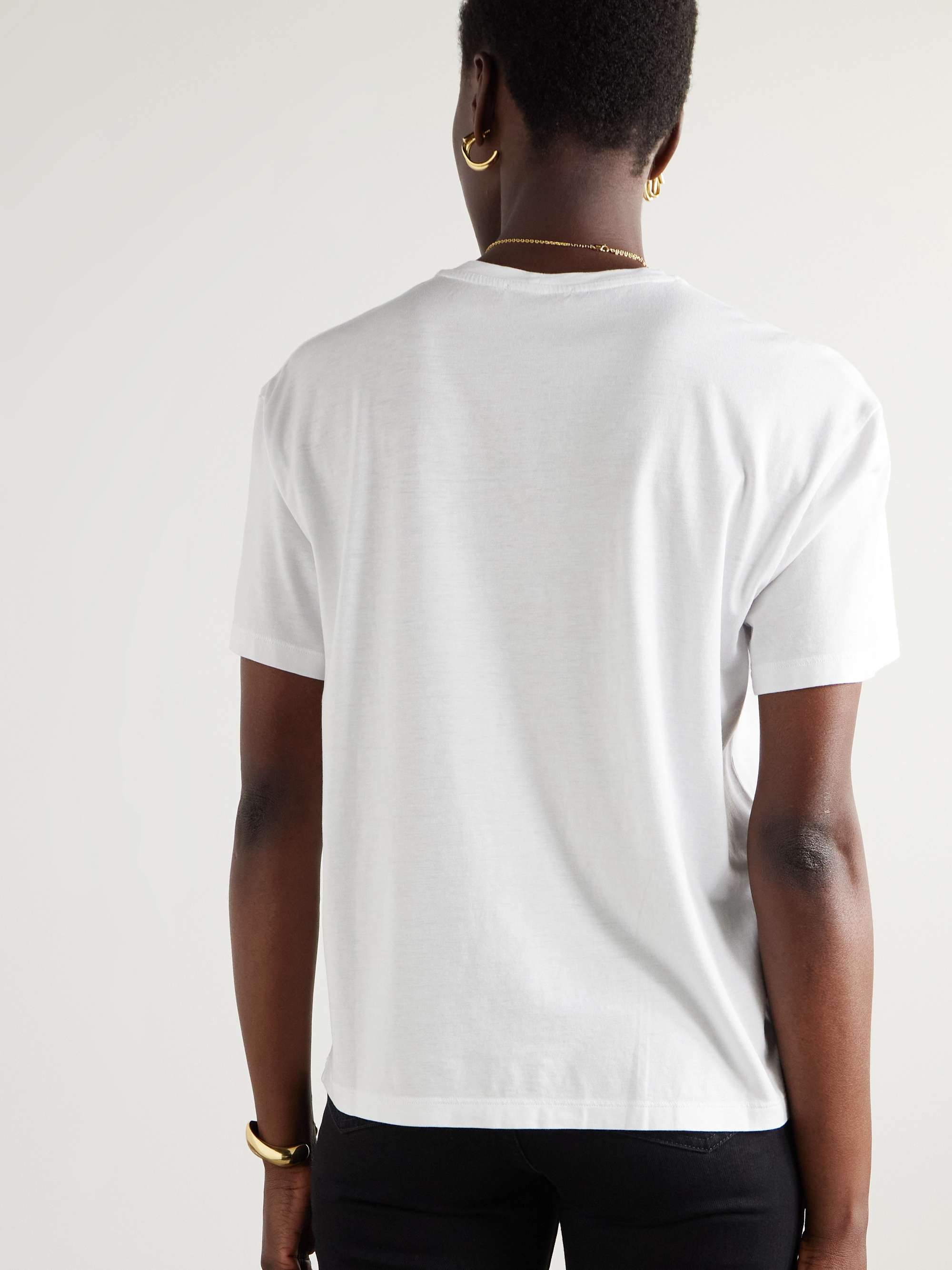 TENCEL™ Lyocell and organic cotton-blend jersey T-shirt view
