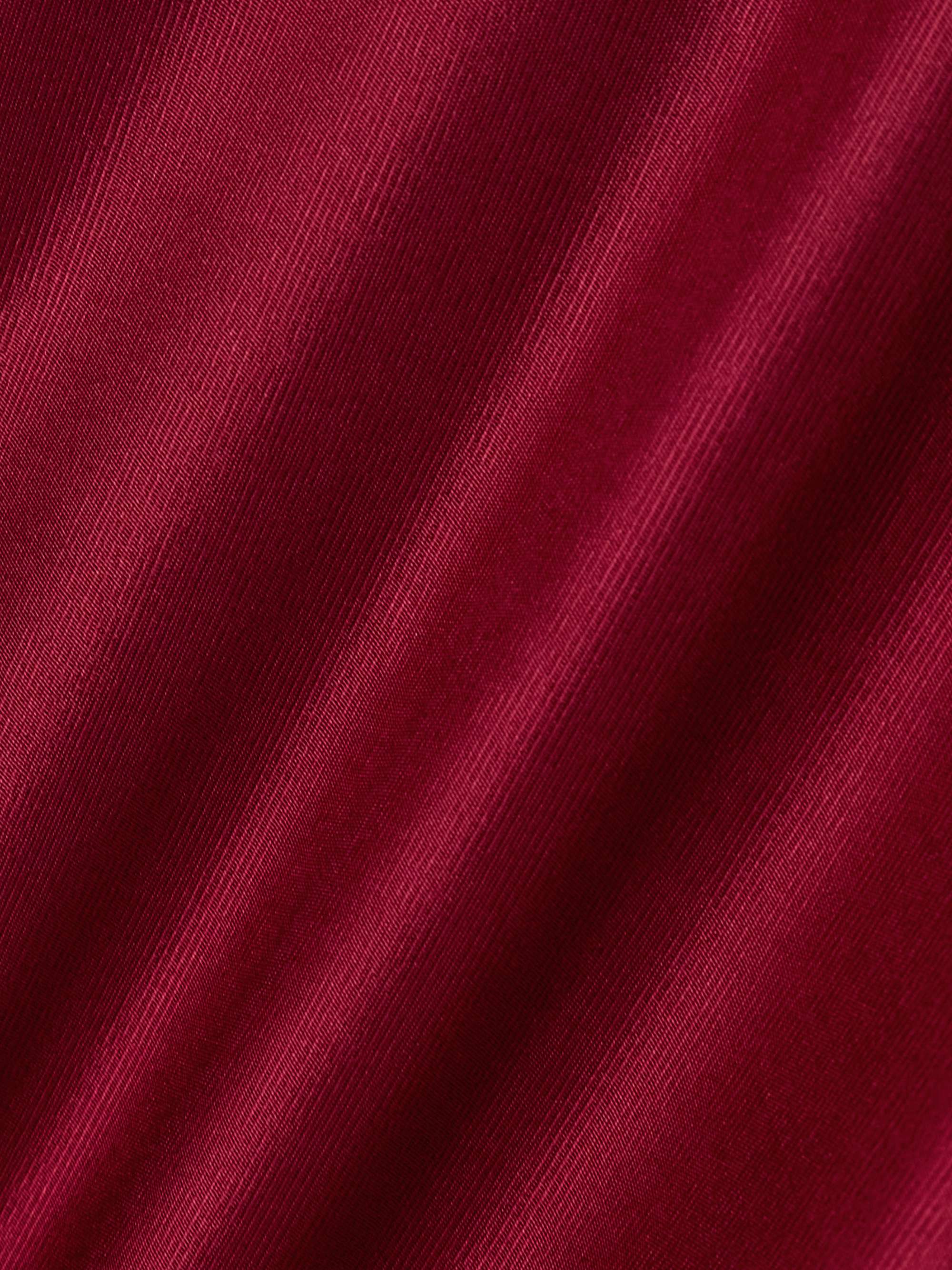 Satin maxi shirt dress view