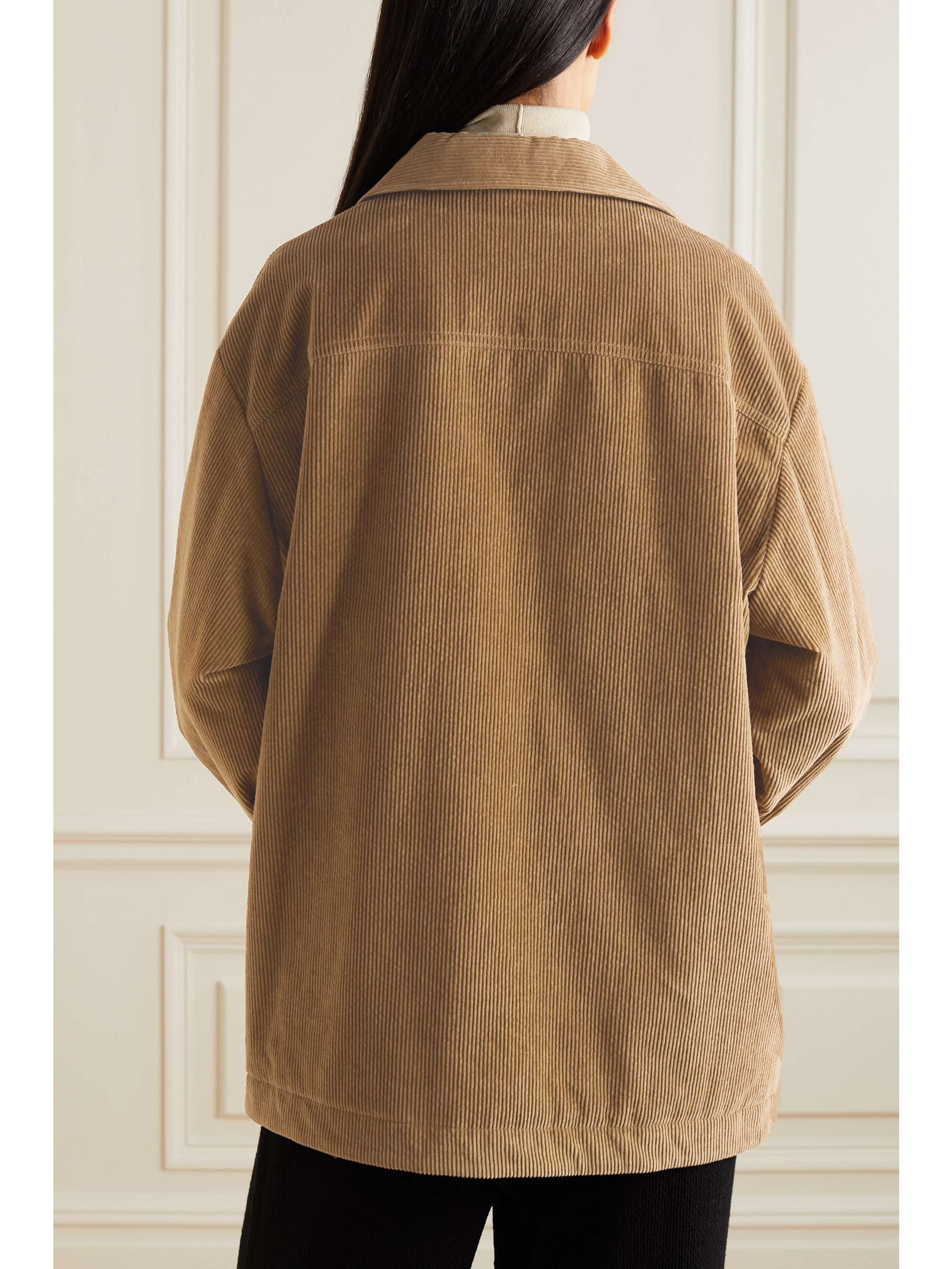Padded cotton-corduroy jacket view