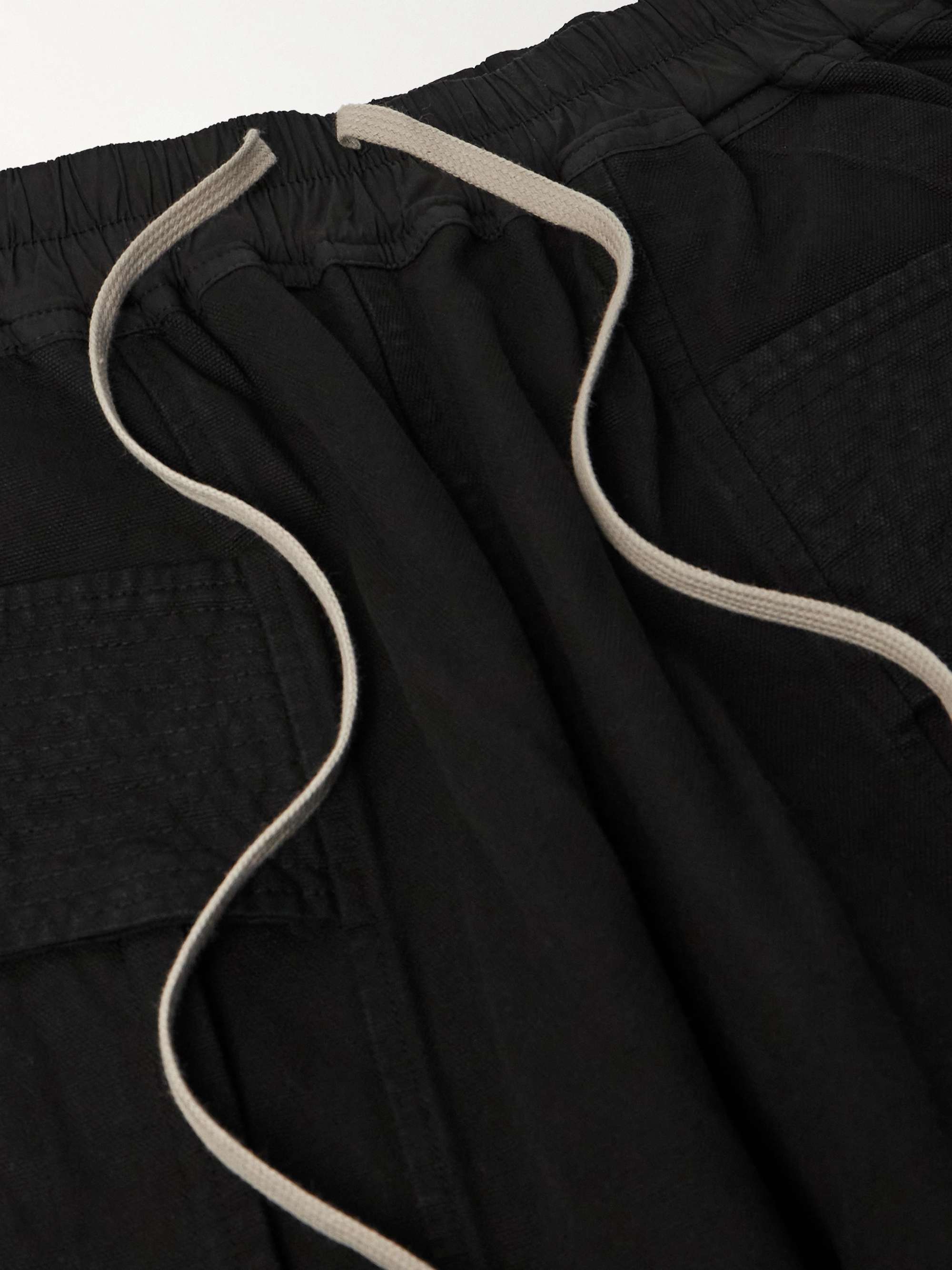 Creatch Wide-Leg Cotton-Blend Canvas Drawstring Cargo Trousers view