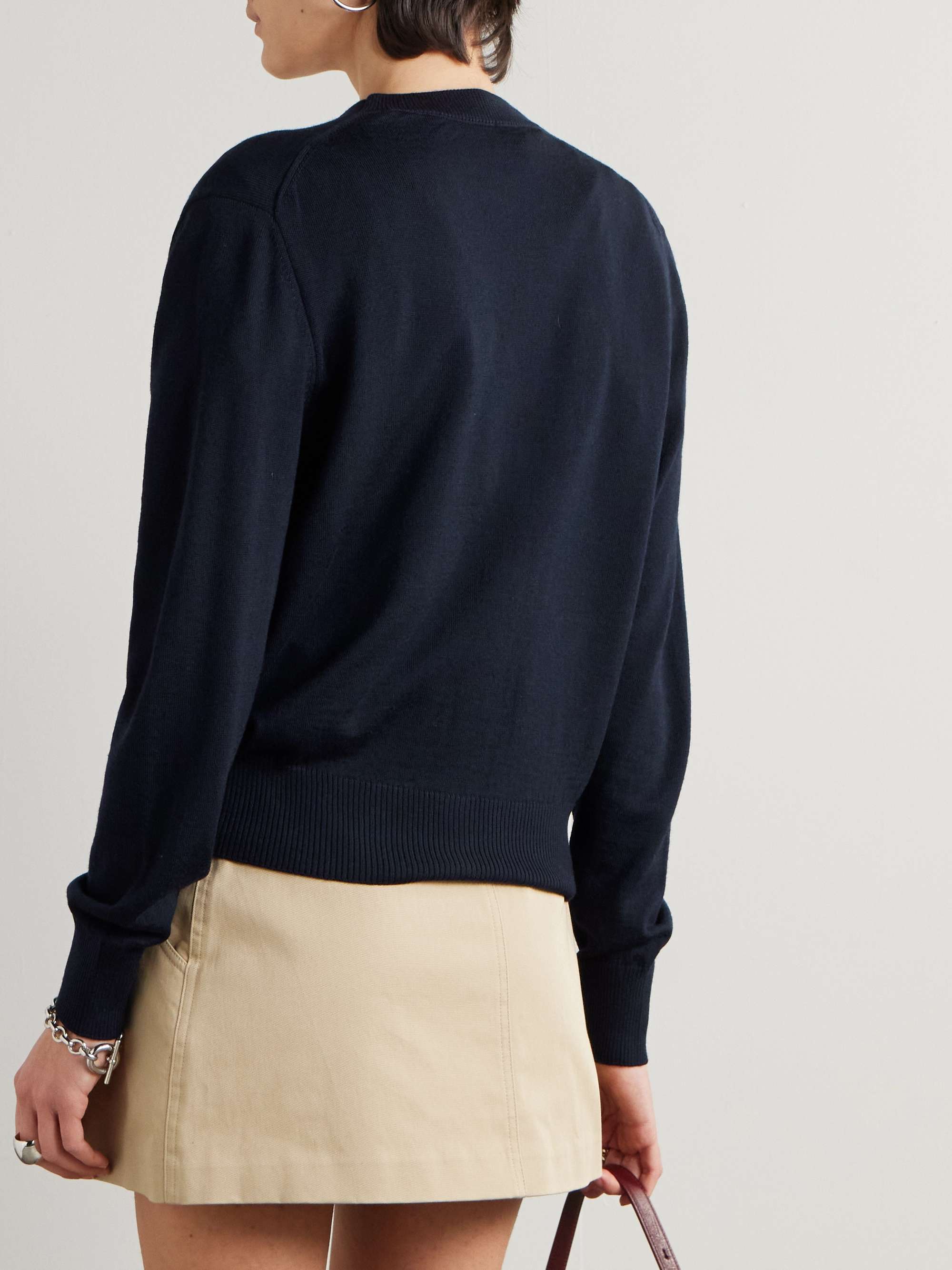 ADC intarsia-knit wool cardigan view