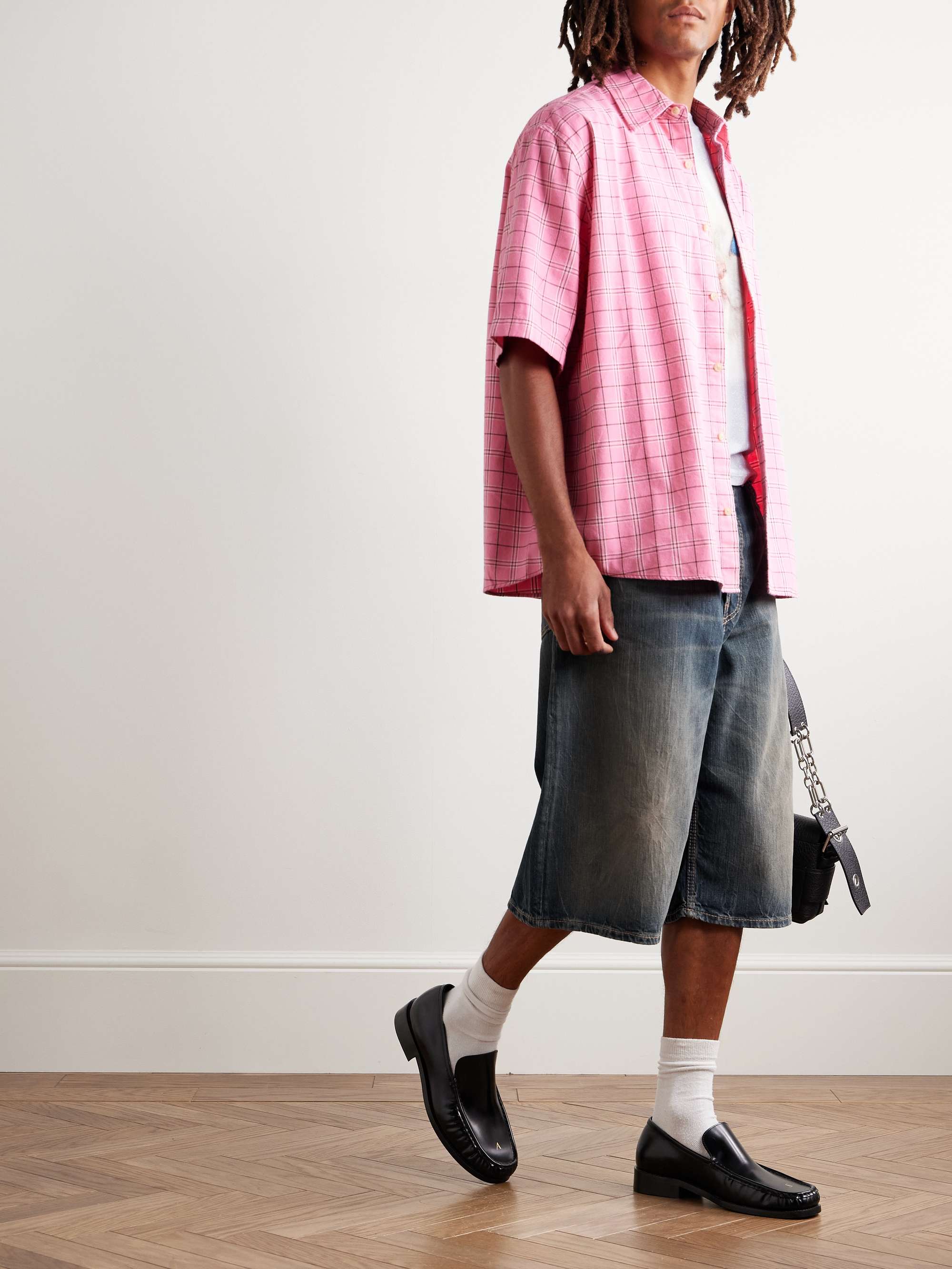 Judda Straight-Leg Denim Shorts view