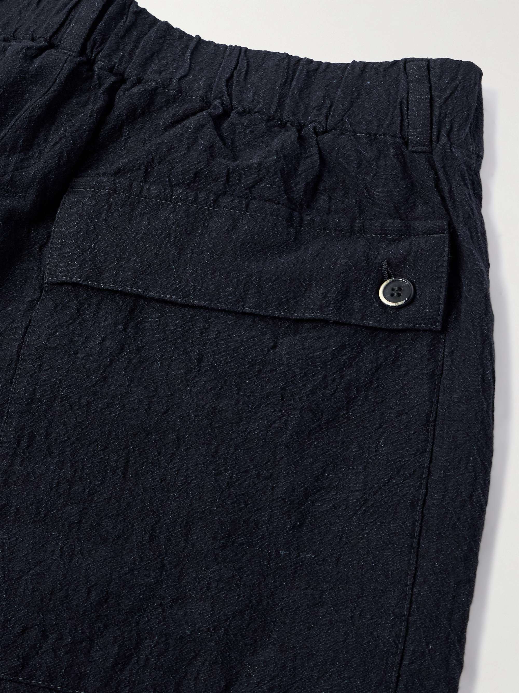 Slim-Fit Straight-Leg Cotton-Blend Suit Trousers view