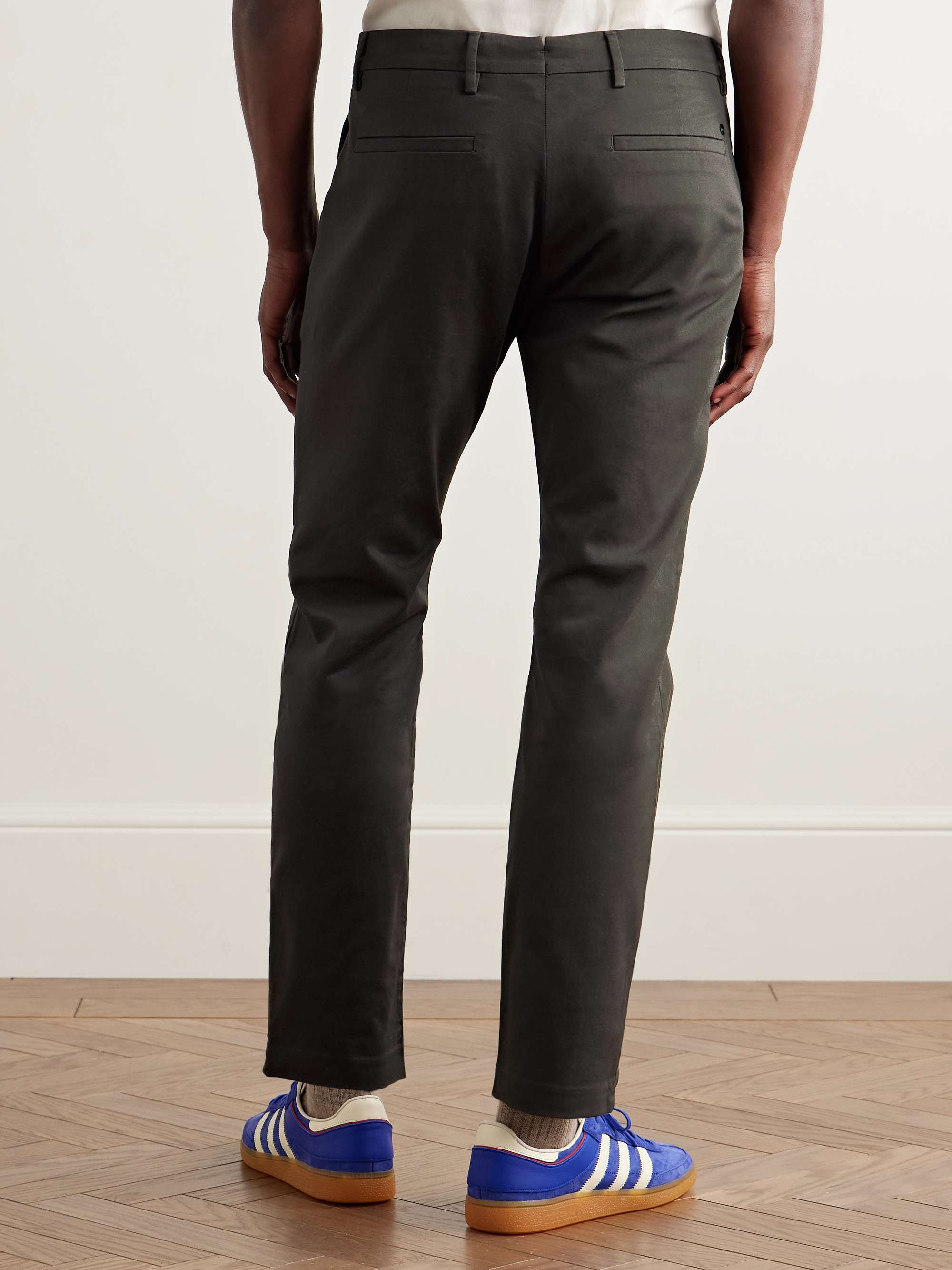 Theo 1420 Tapered Organic Cotton-Blend Twill Chinos view