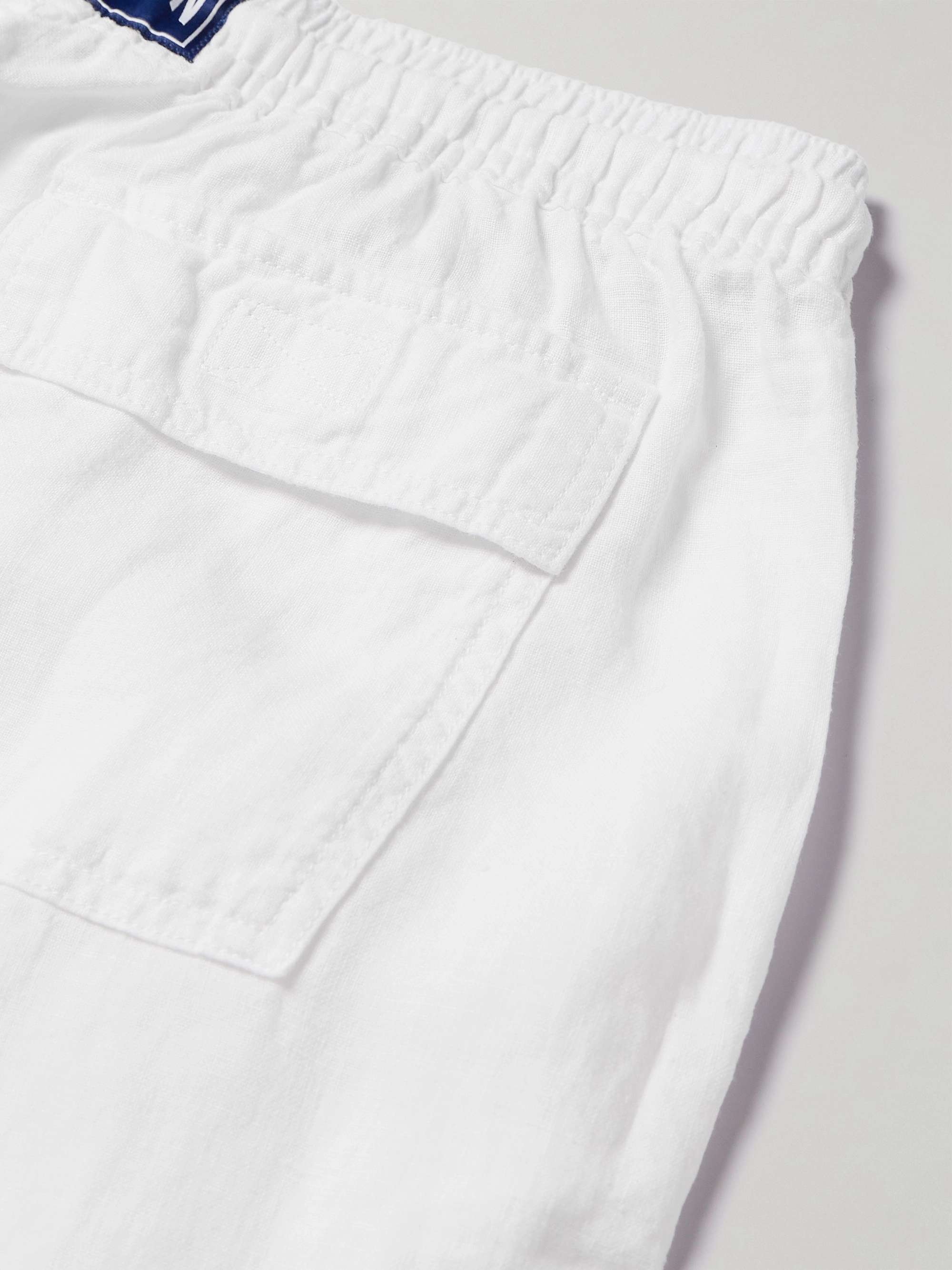 Pacha Wide-Leg Linen Drawstring Trousers view