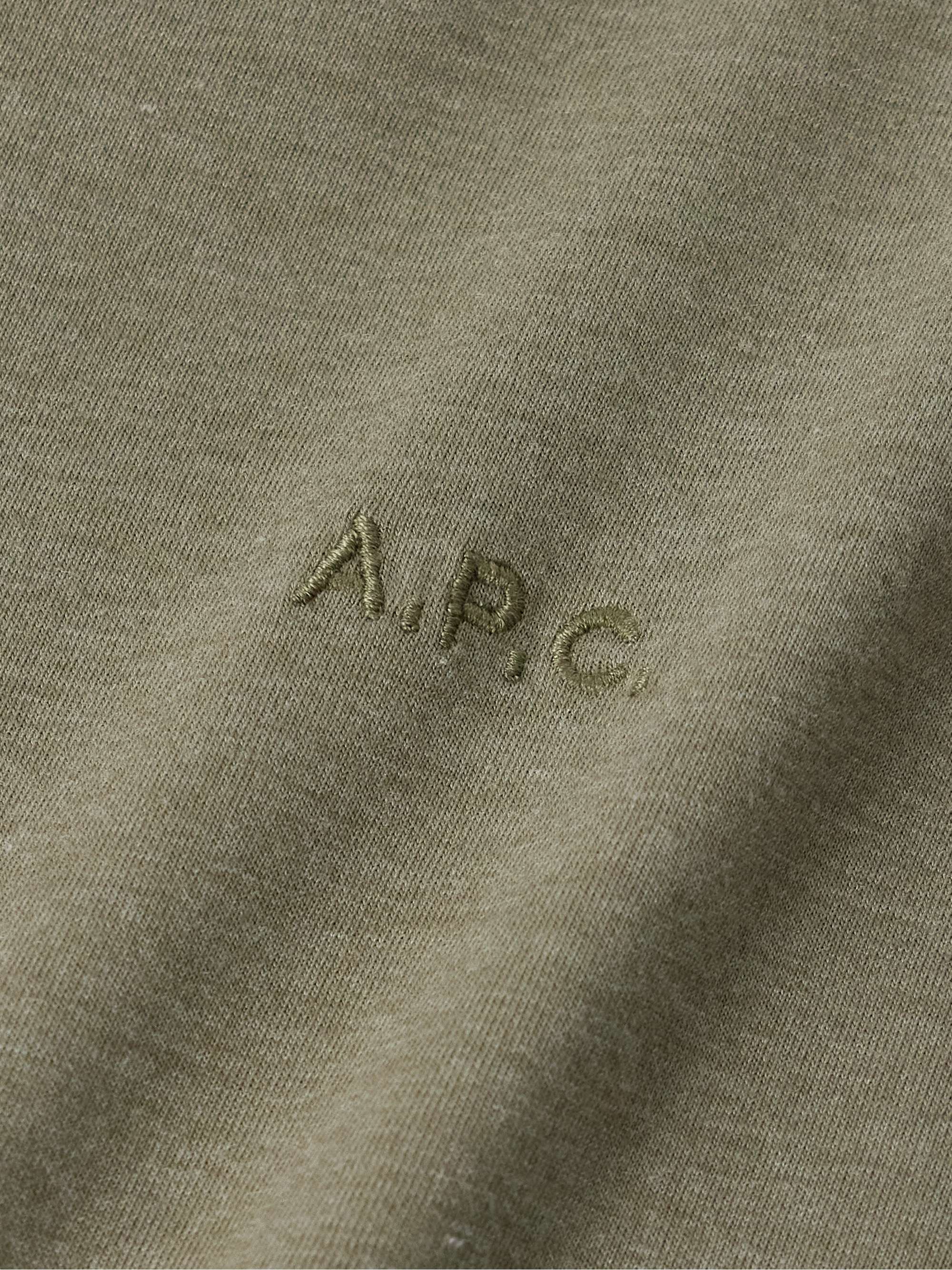 Brode Logo-Embroidered Organic Cotton-Blend Jersey T-Shirt view