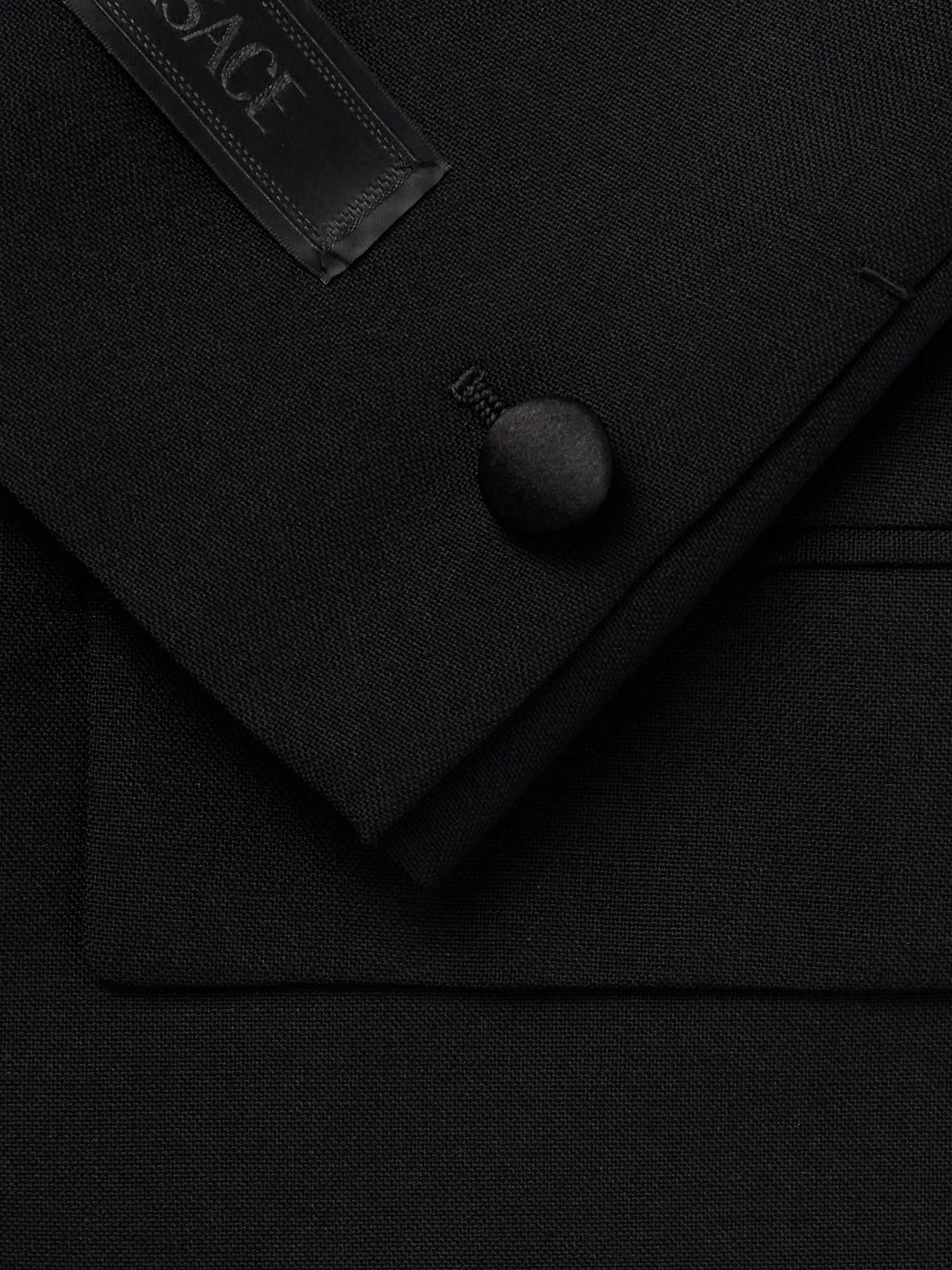 Slim-Fit Embellished Satin-Trimmed Wool and Mohair-Blend Tuxedo Jacket view