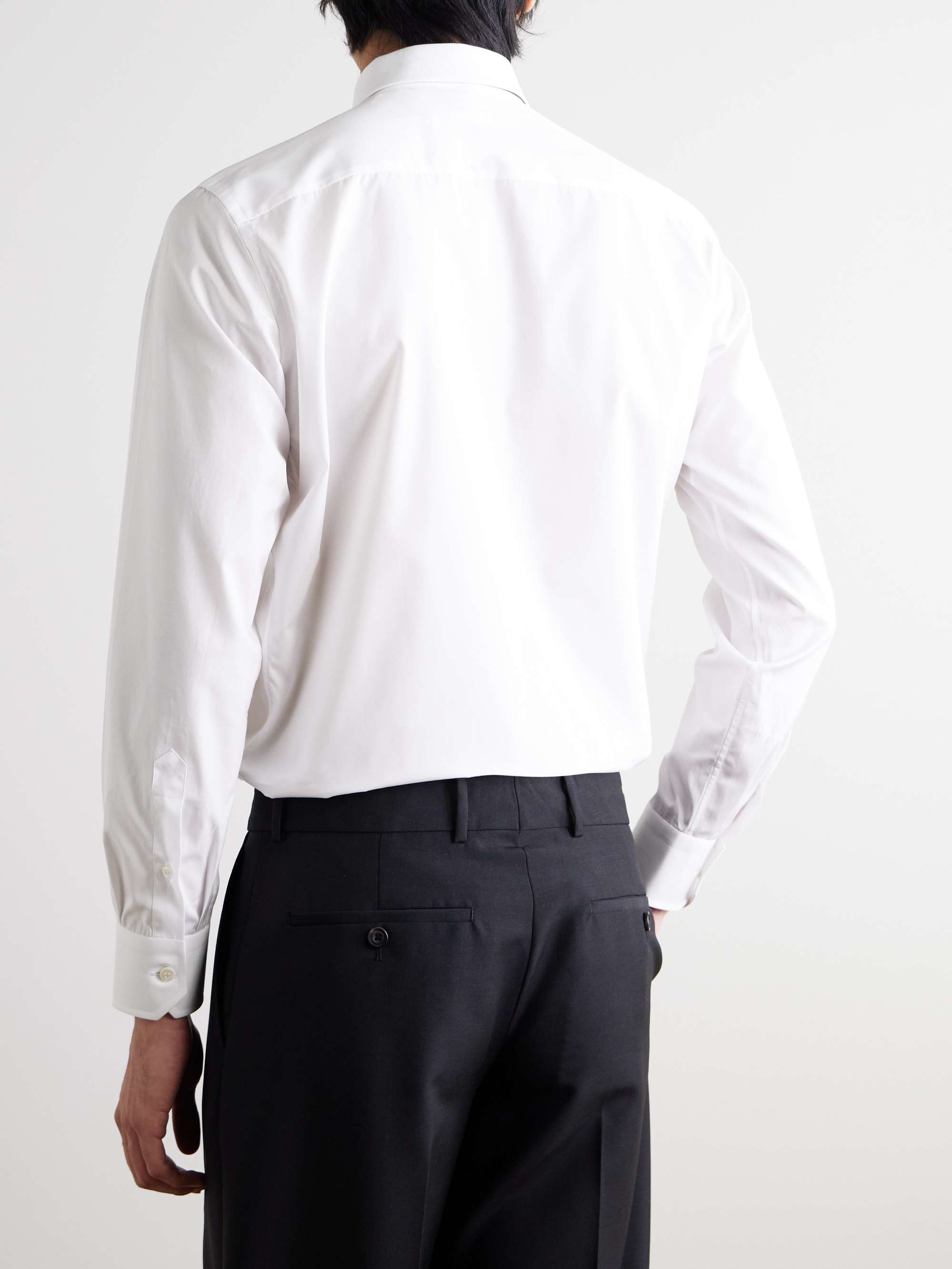 Trevi Cutaway-Collar Cotton Shirt view