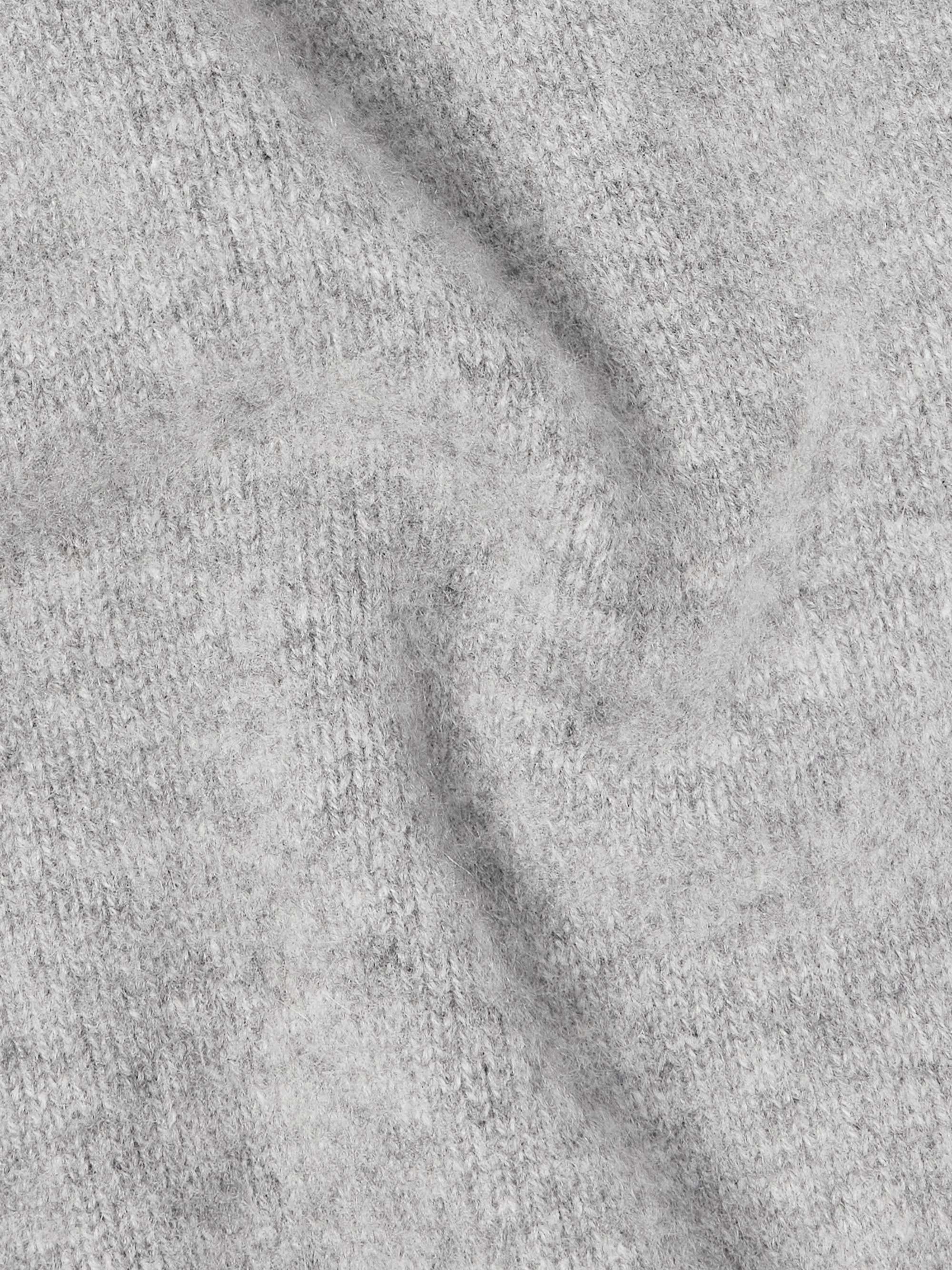 Slim-Ft Logo-Embroidered Brushed-Cashmere Sweater view