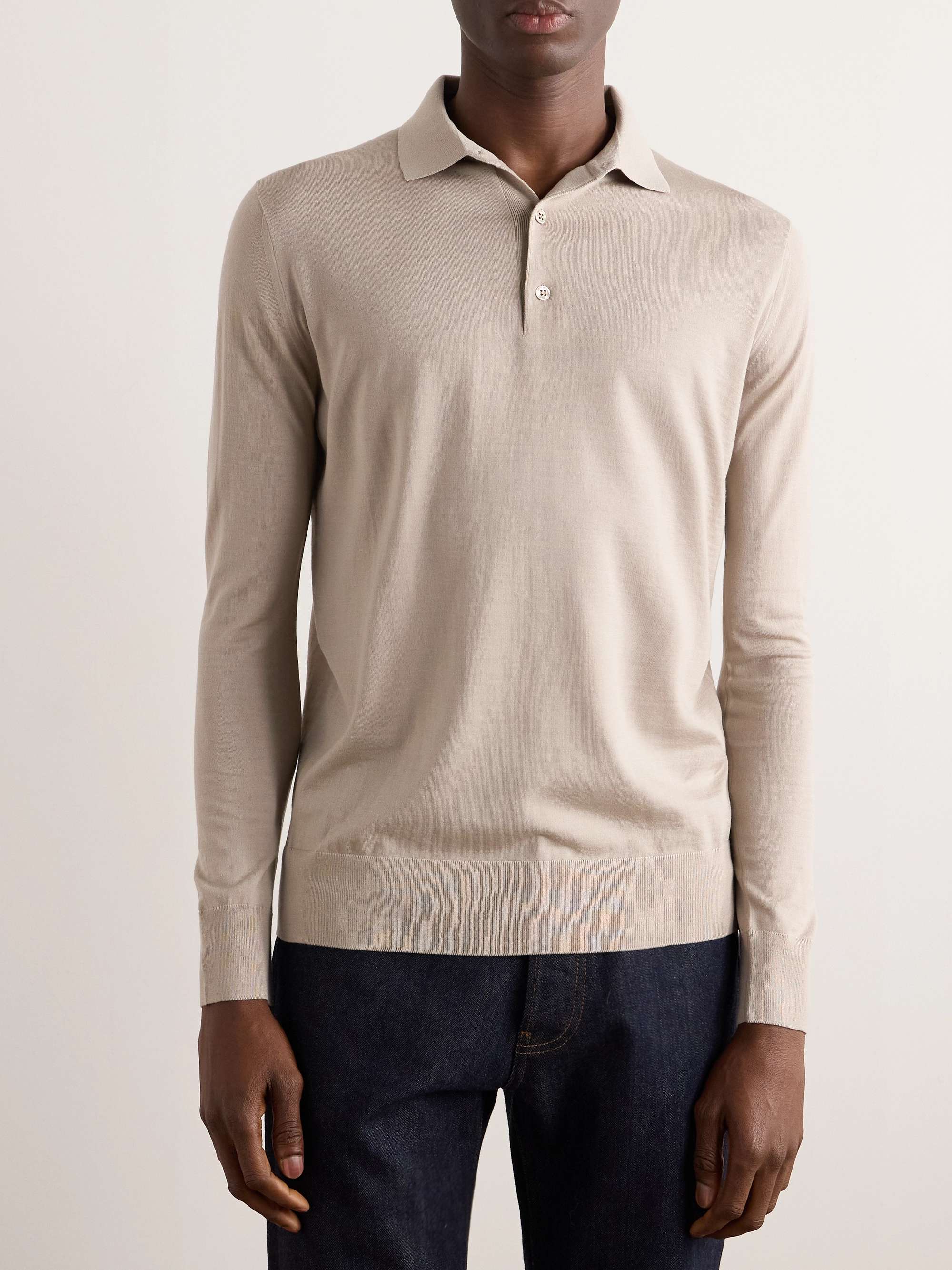 Slim-Fit Wish® Wool Polo Shirt view