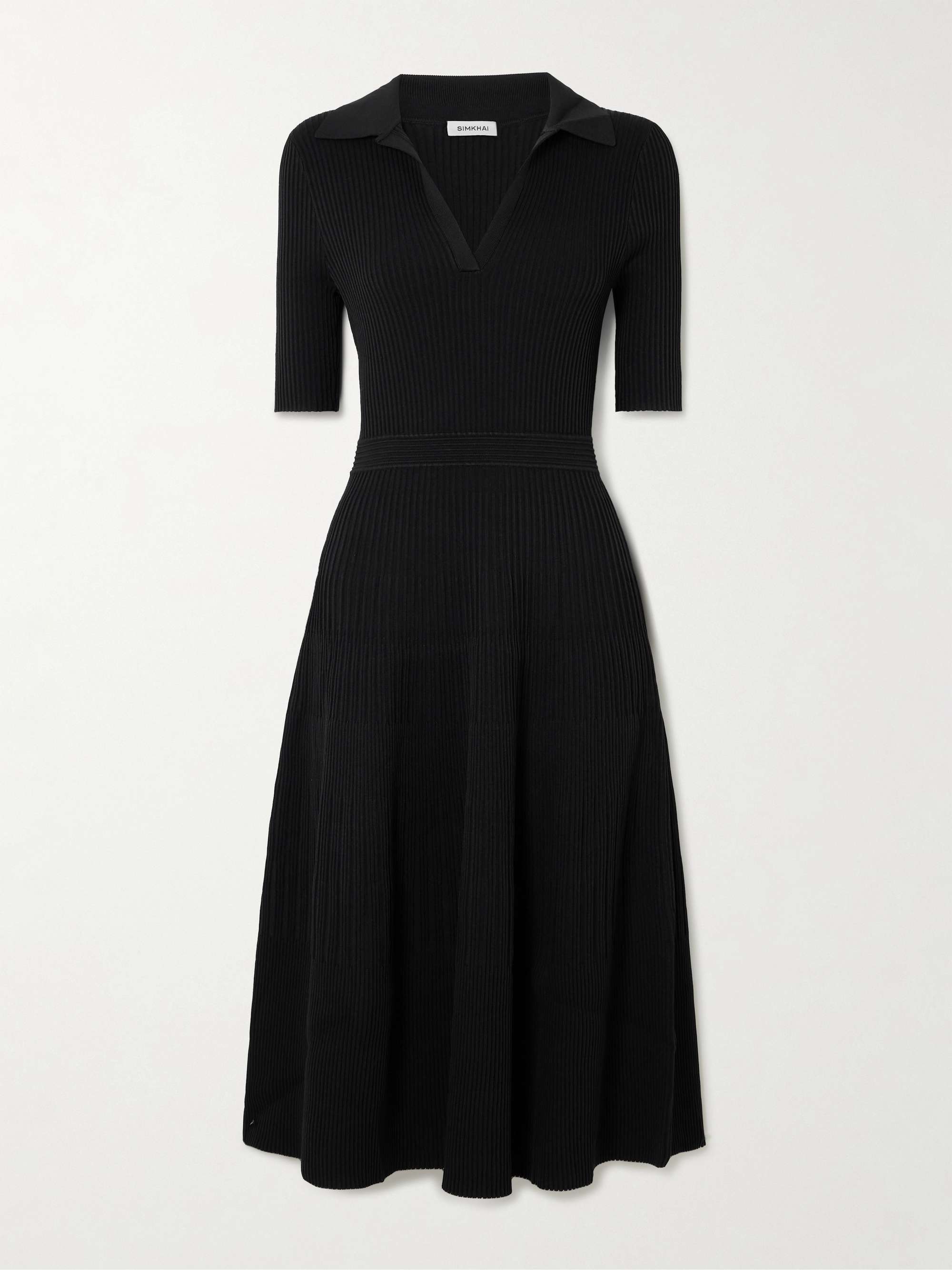 Pati ribbed-knit midi dress hero visual
