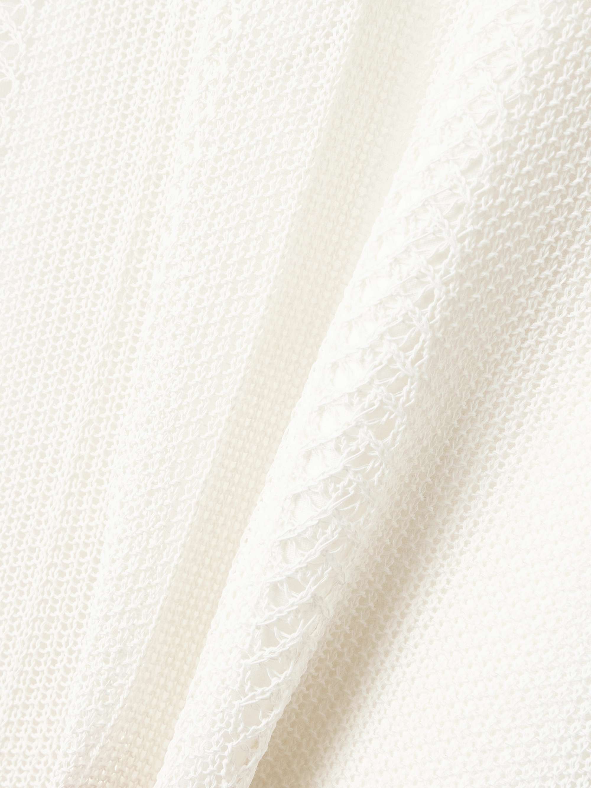 Treillis crocheted cotton-blend maxi skirt view