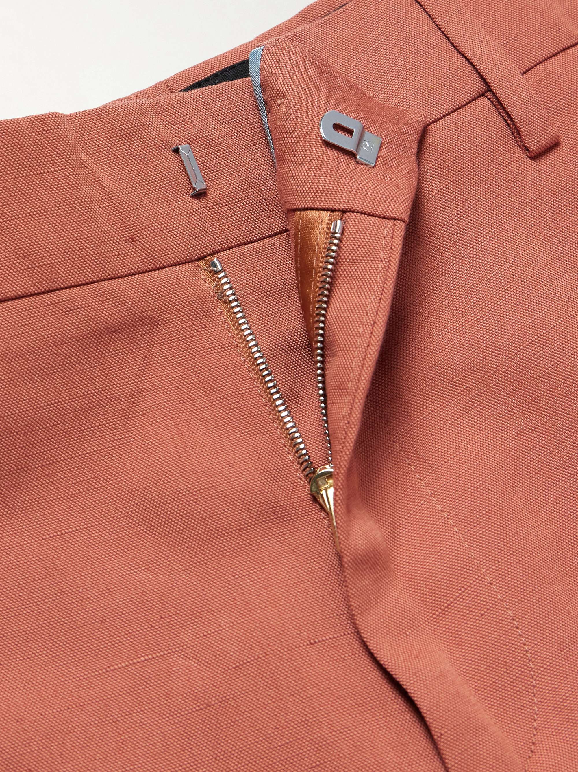 Straight-Leg Linen, Cotton and Lyocell-Blend Shorts view