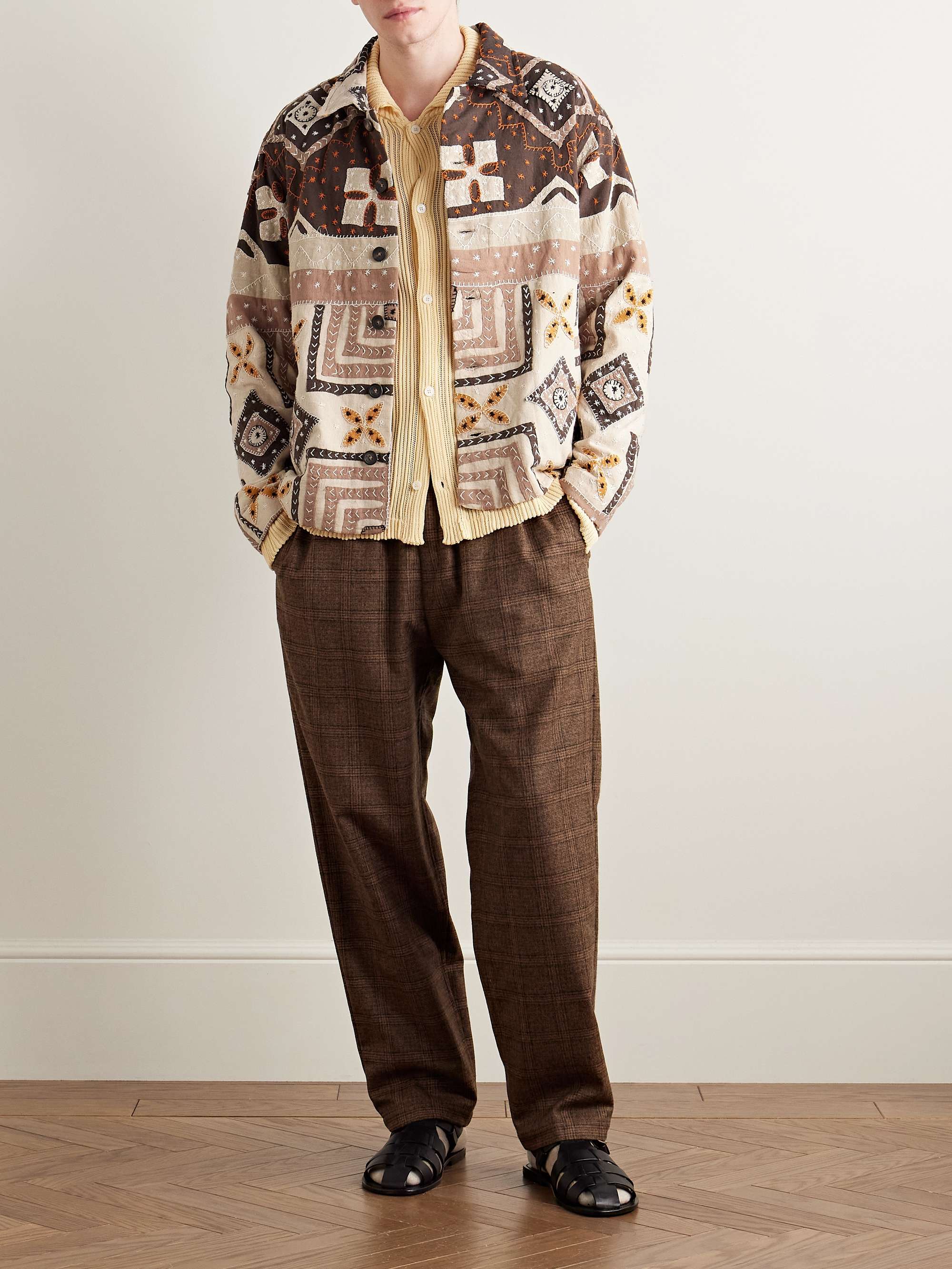 Embroidered Quilted Patchwork Cotton Jacket view