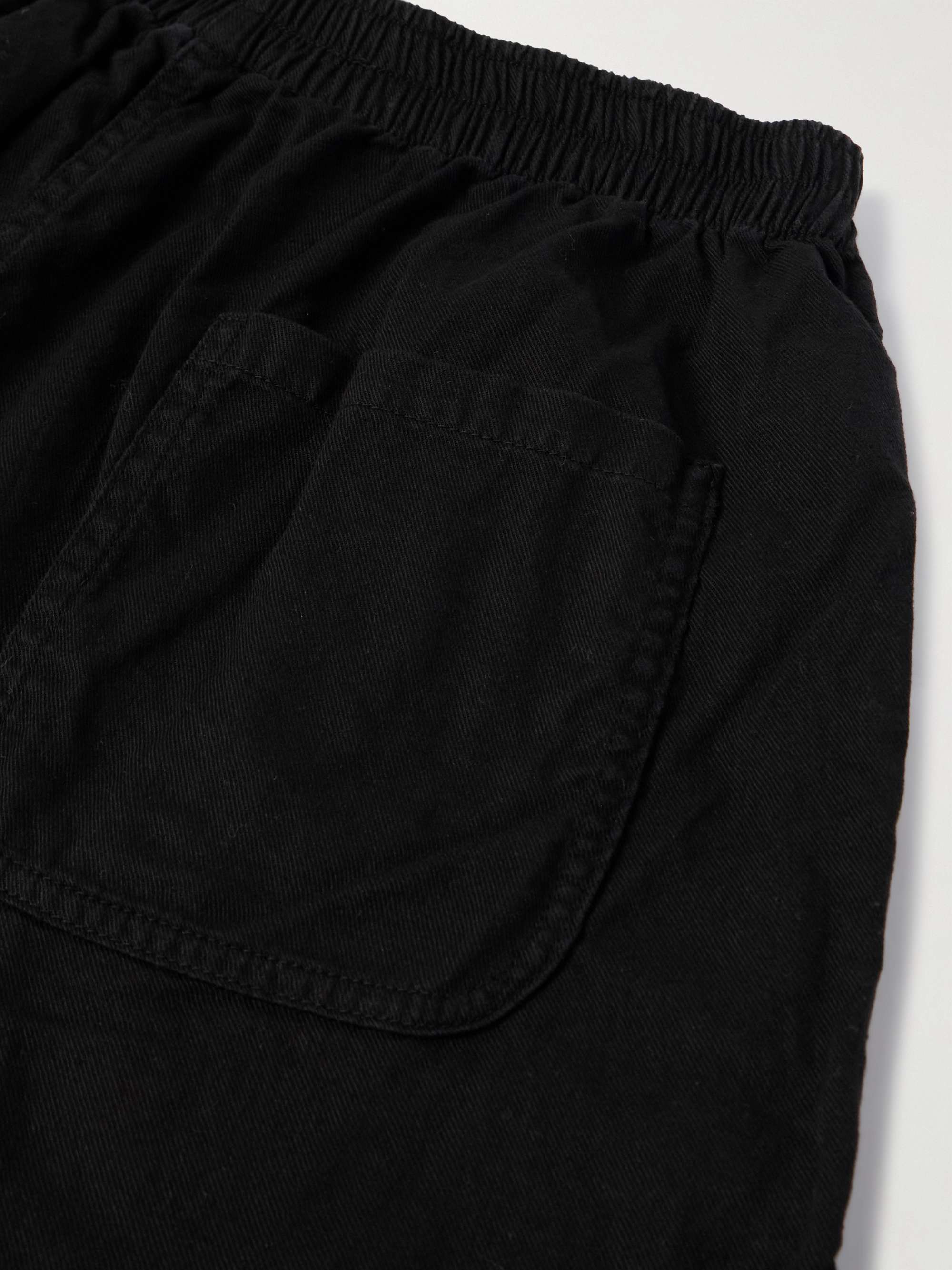 Straight-Leg Logo-Print Cotton-Jersey Shorts view