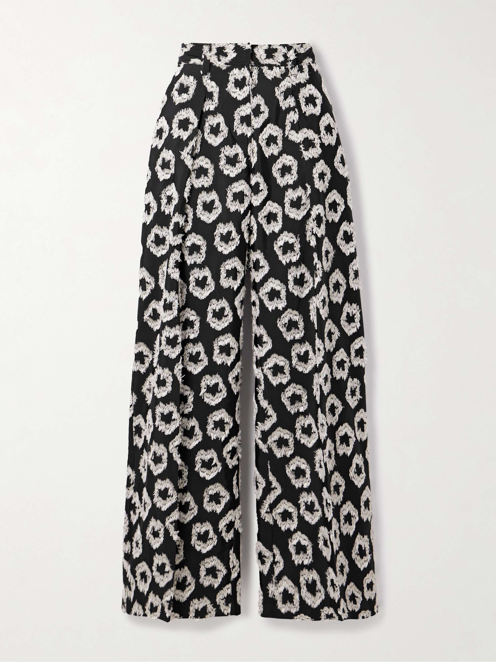 Cai pleated recycled fil coupé faille wide-leg pants hero visual