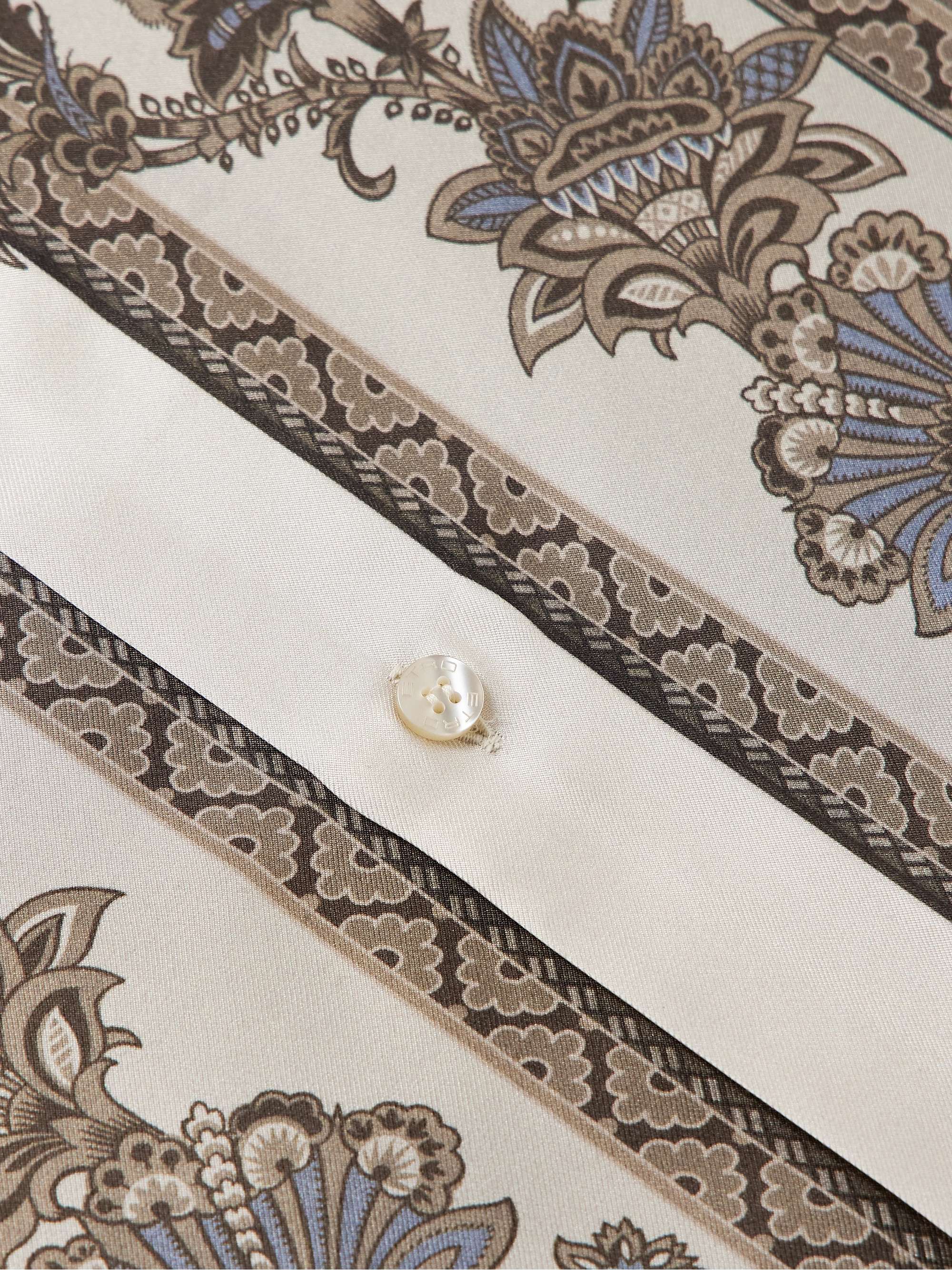 Printed Silk-Twill Shirt view