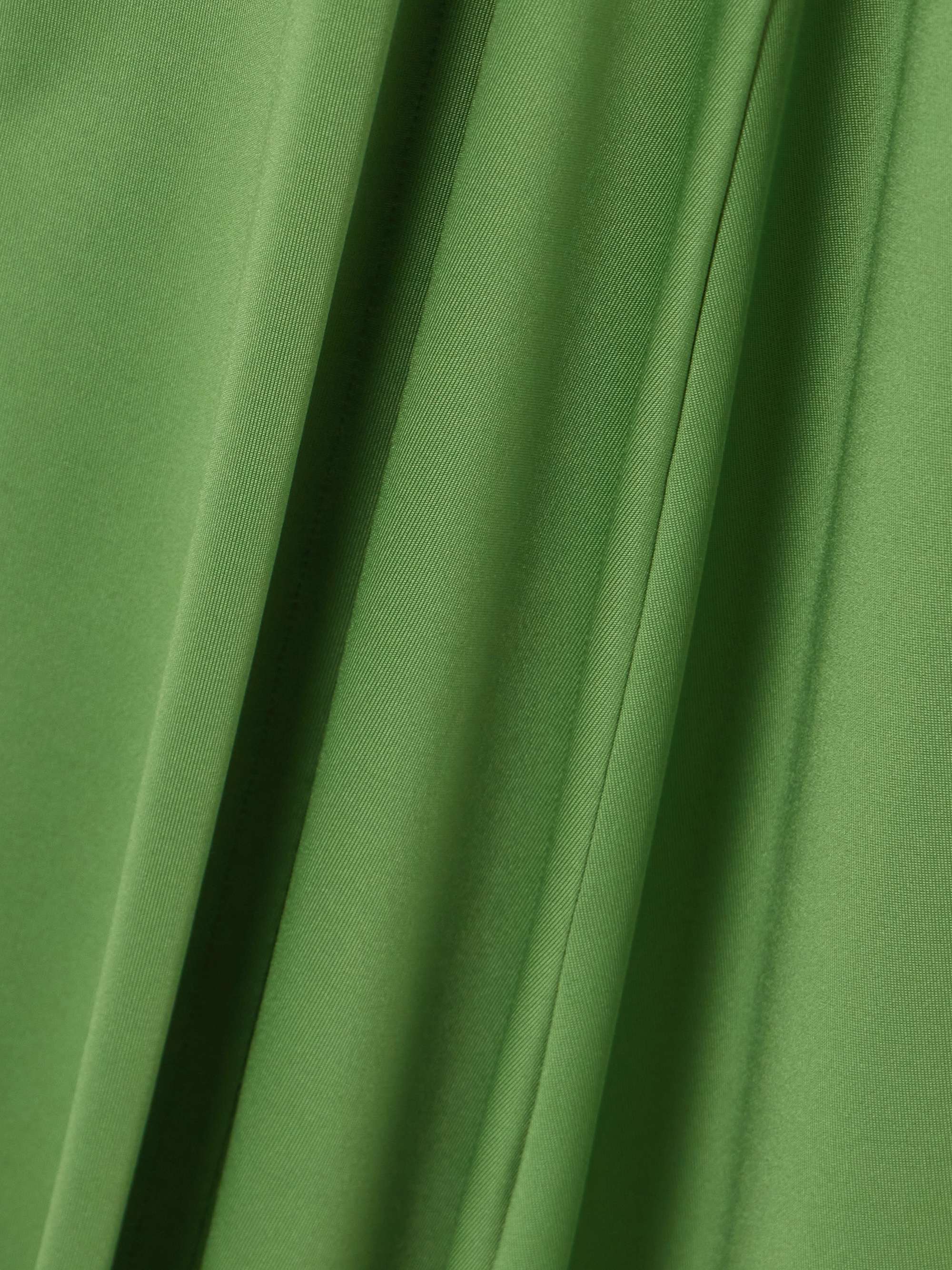 Cutout ruched stretch-satin gown view