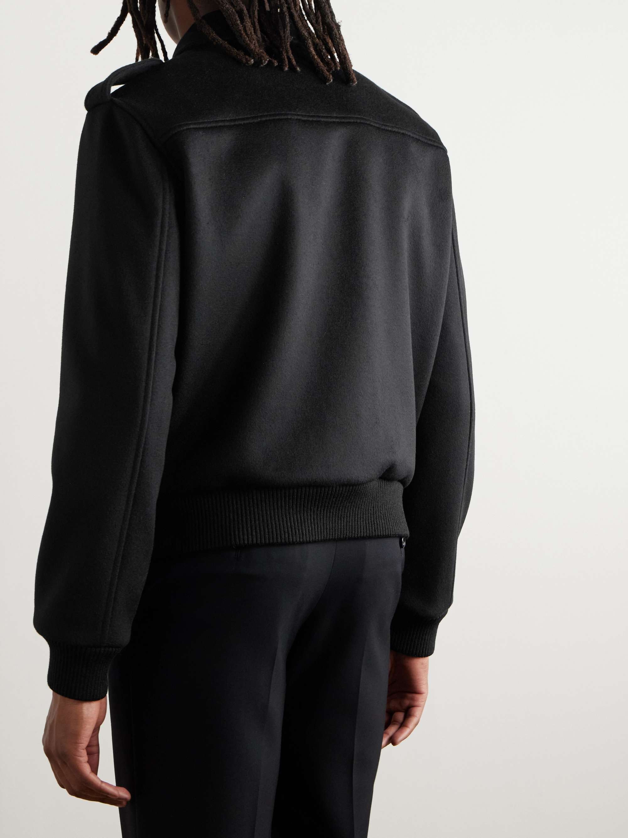 Embellished Cashmere Bomber Jacket view