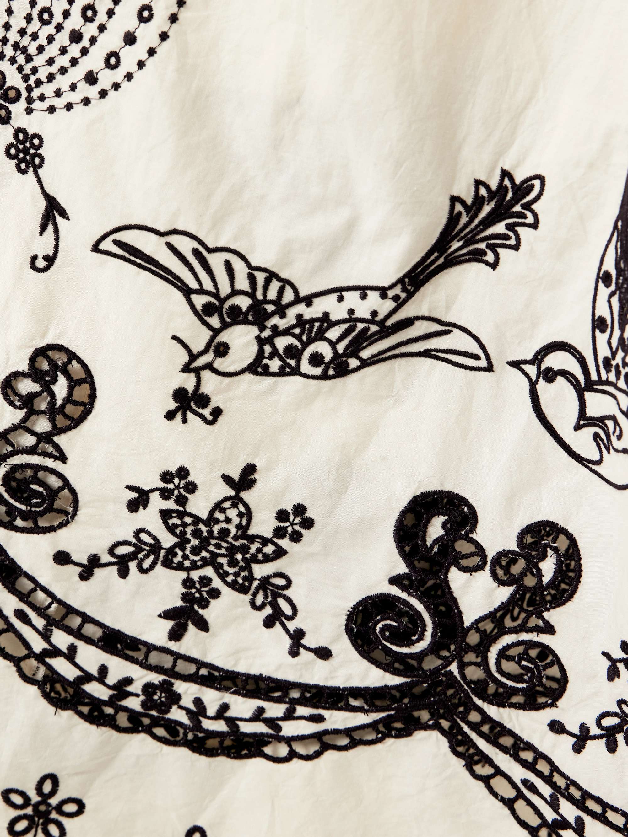 Kingsley embroidered cotton midi dress view