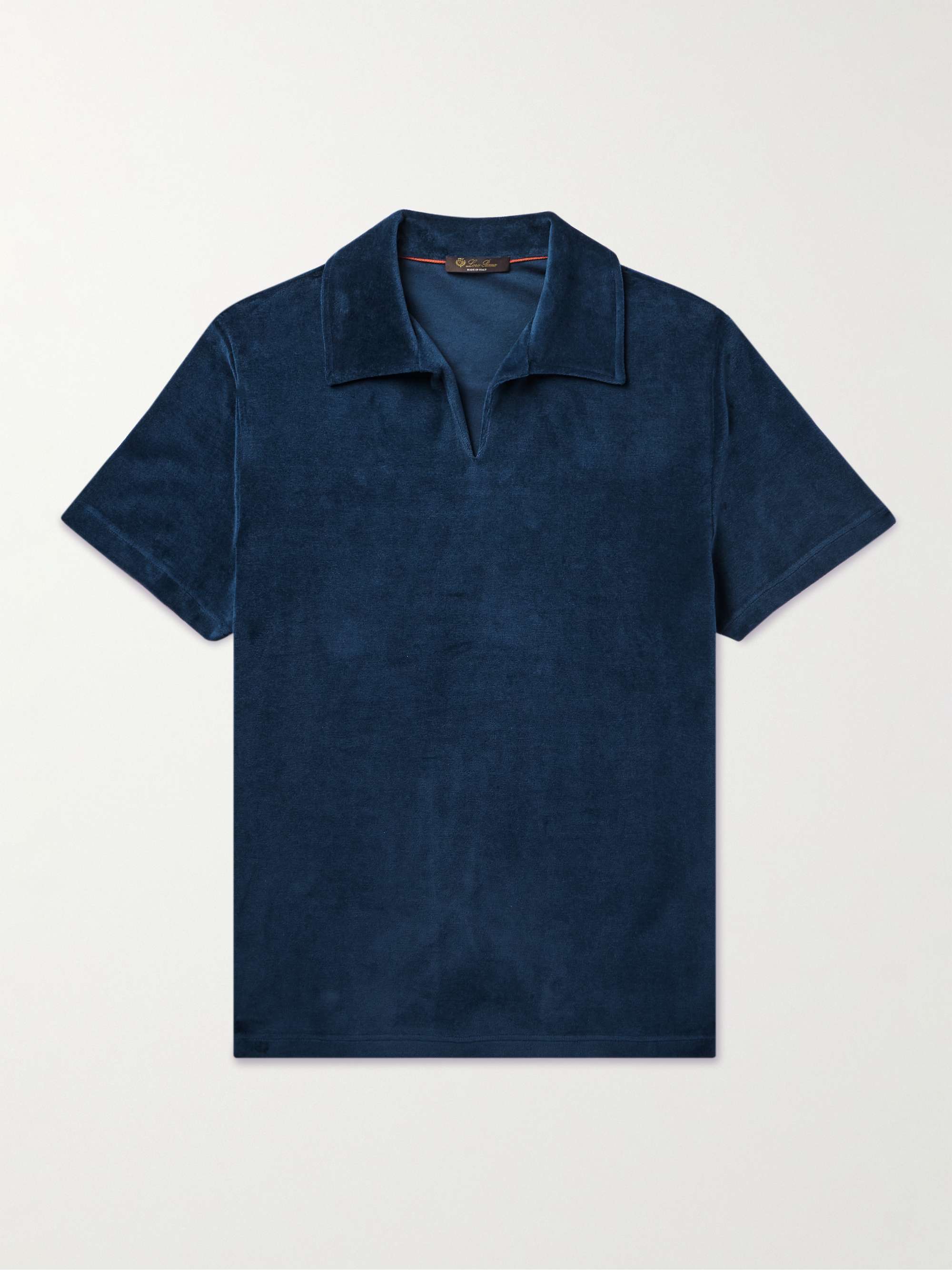 Cotton and Silk-Blend Jersey Polo Shirt hero visual