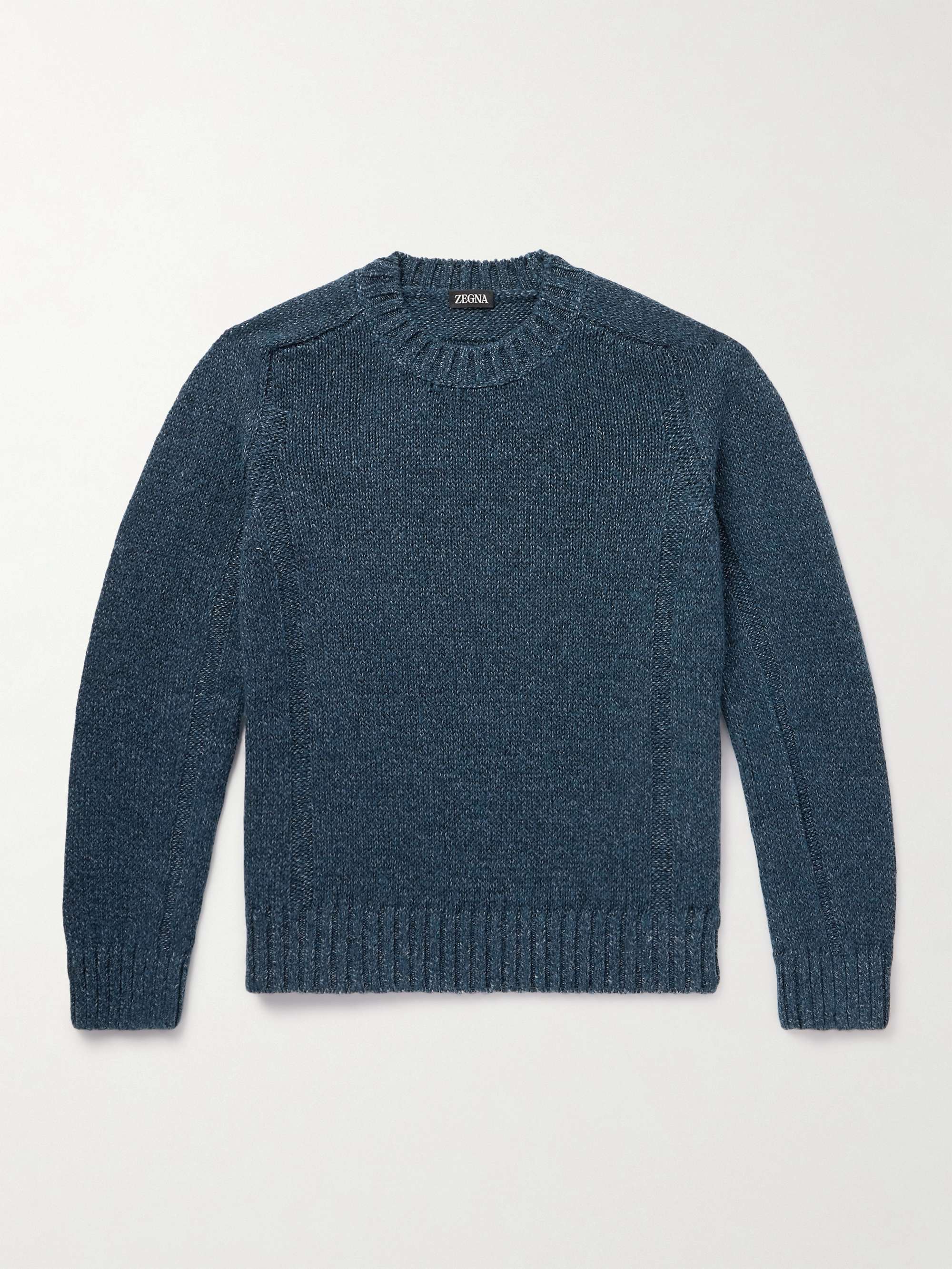 Cashmere, Linen and Cotton-Blend Sweater hero visual