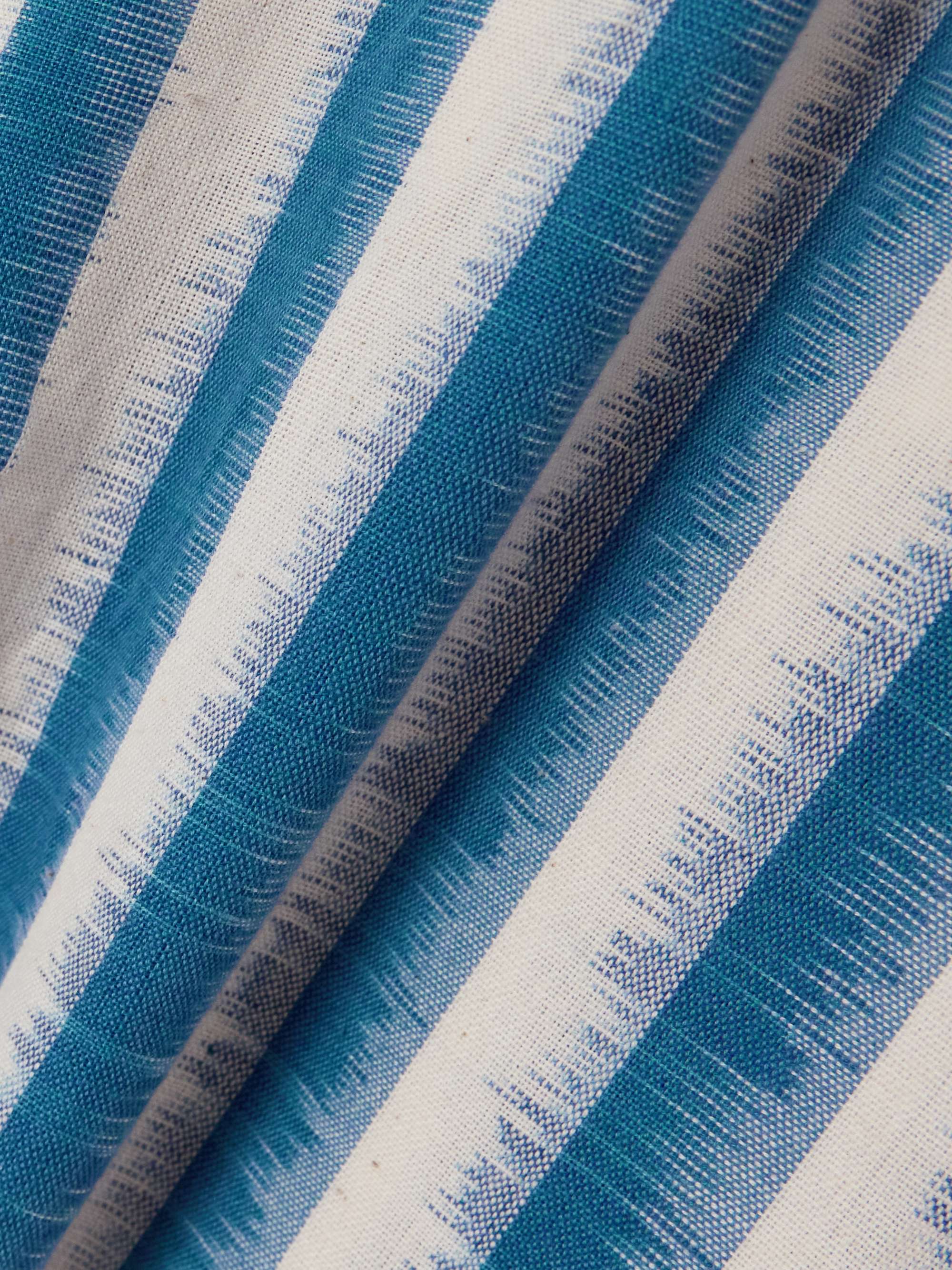 Adele Ikat striped cotton wide-leg pants view