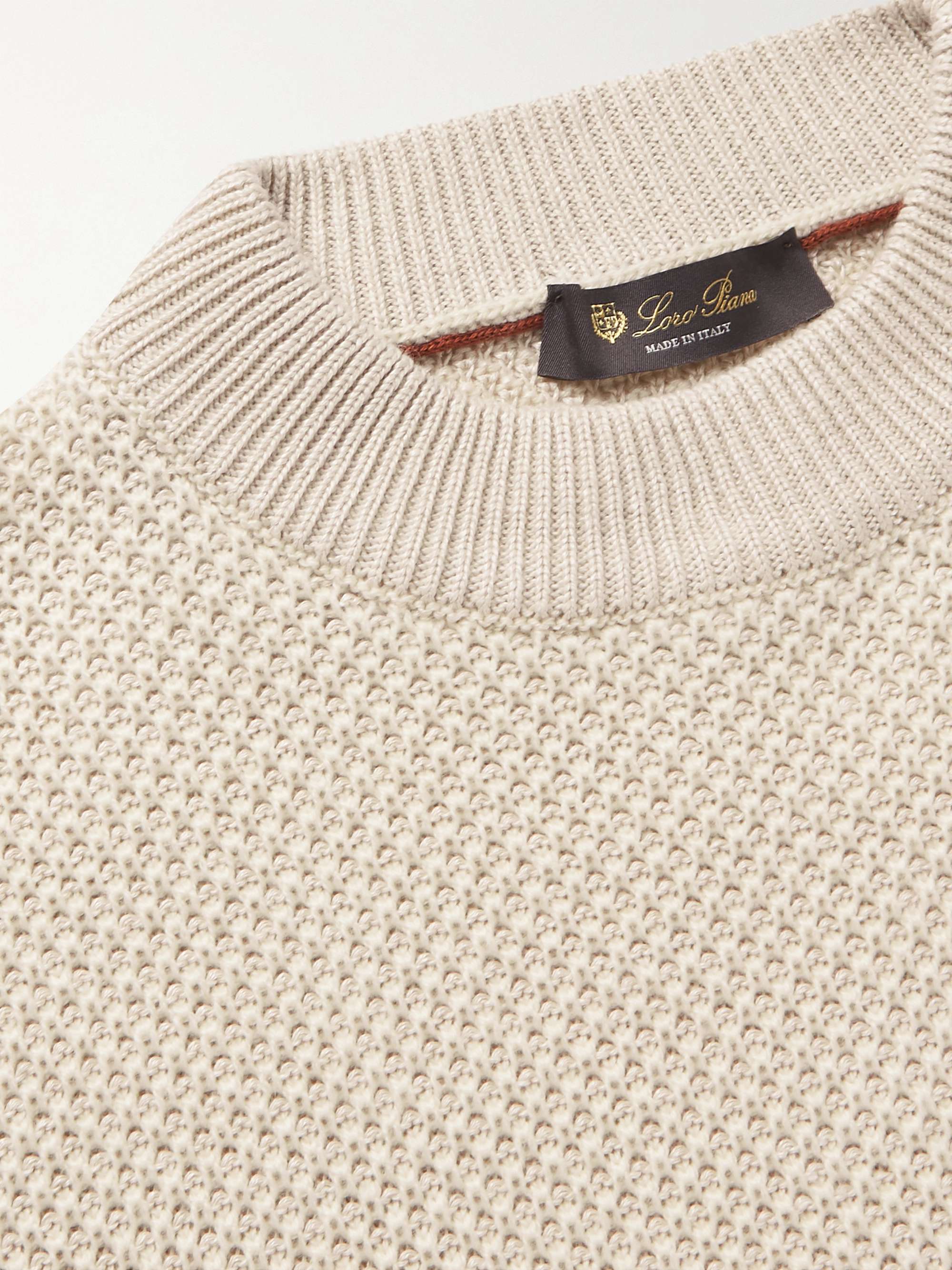 Linen and Cashmere-Blend Sweater view