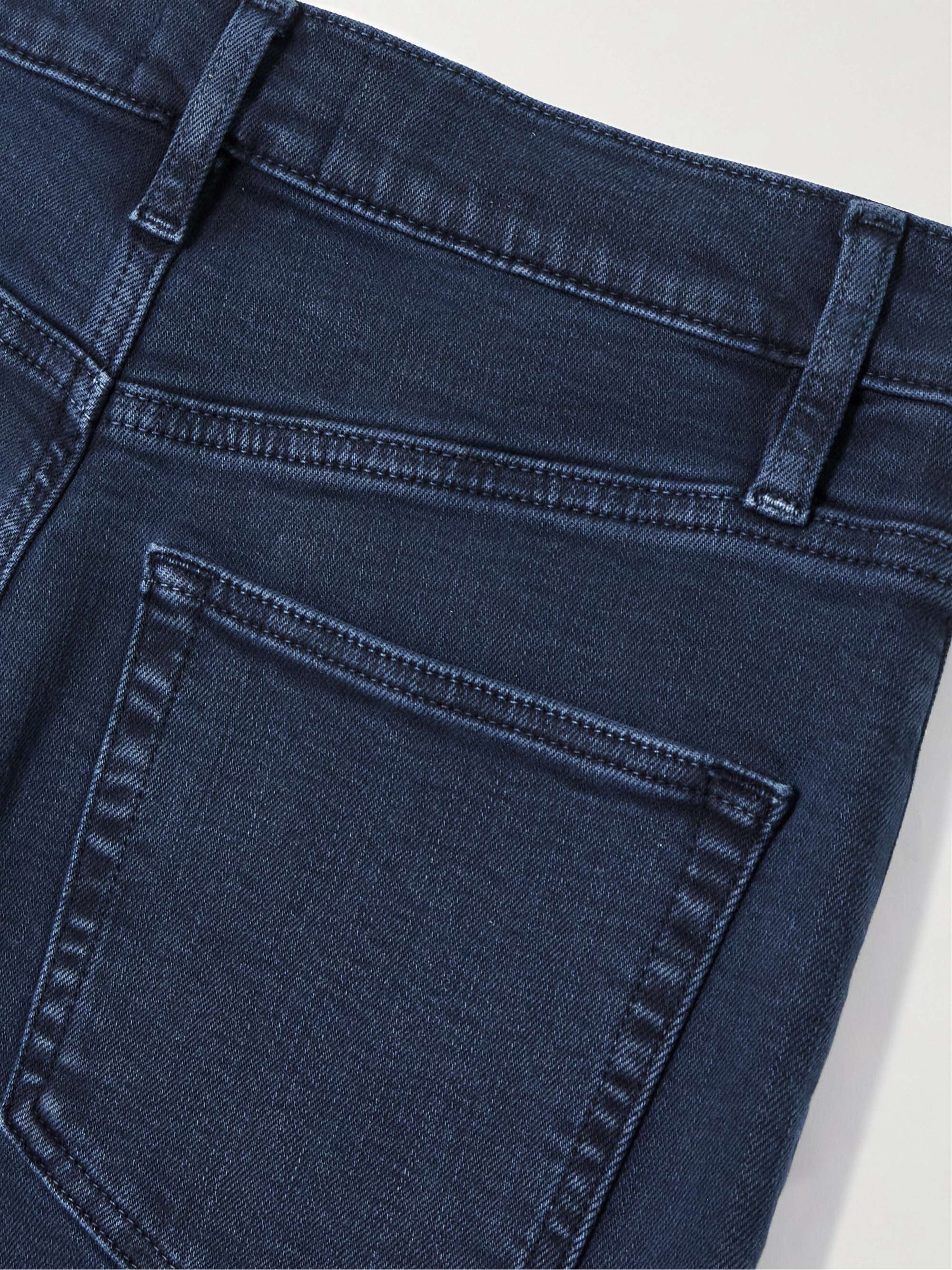 The Anchor frayed cropped high-rise wide-leg jeans view