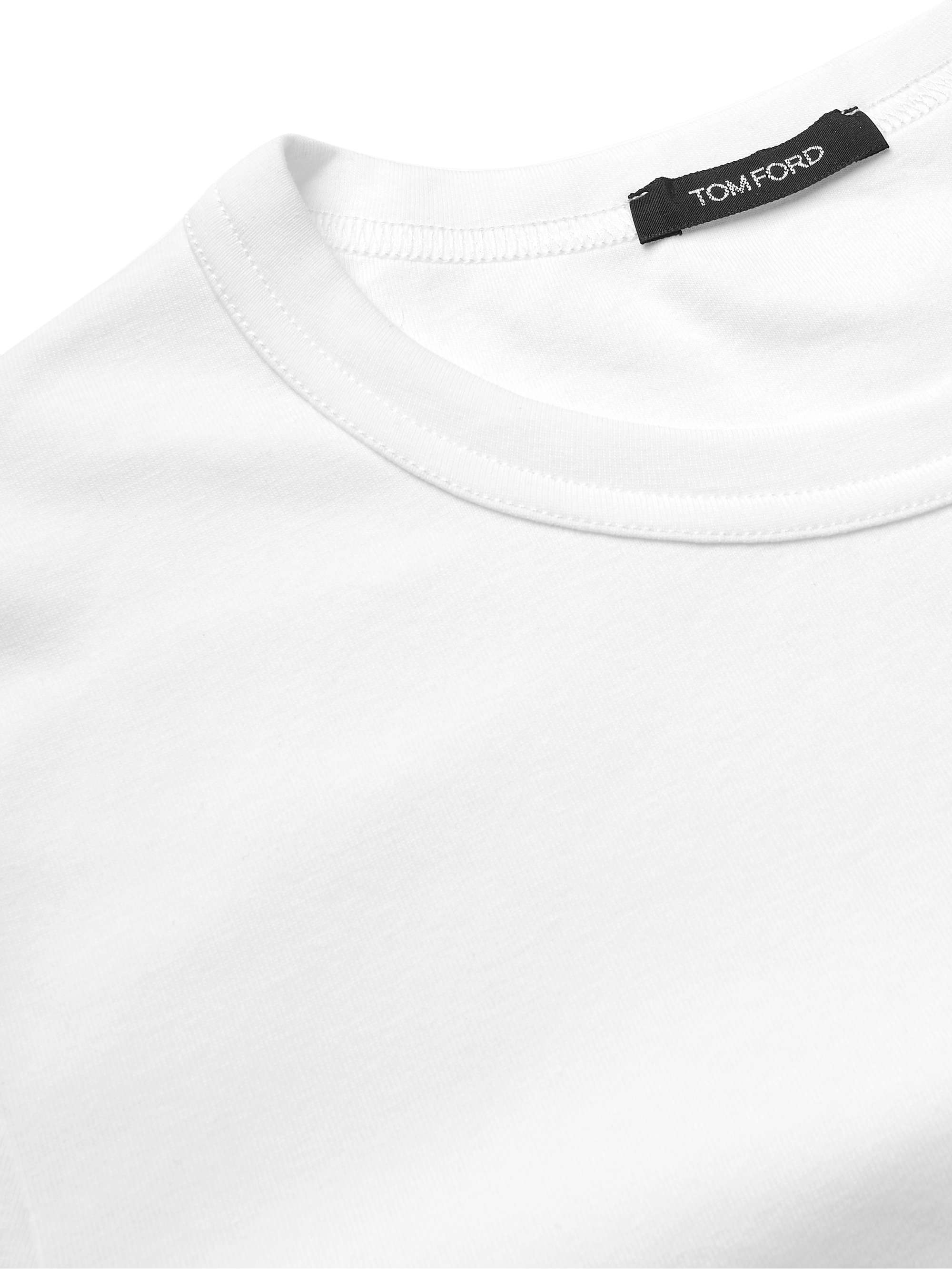 Slim-Fit Stretch-Cotton Jersey T-Shirt hero visual