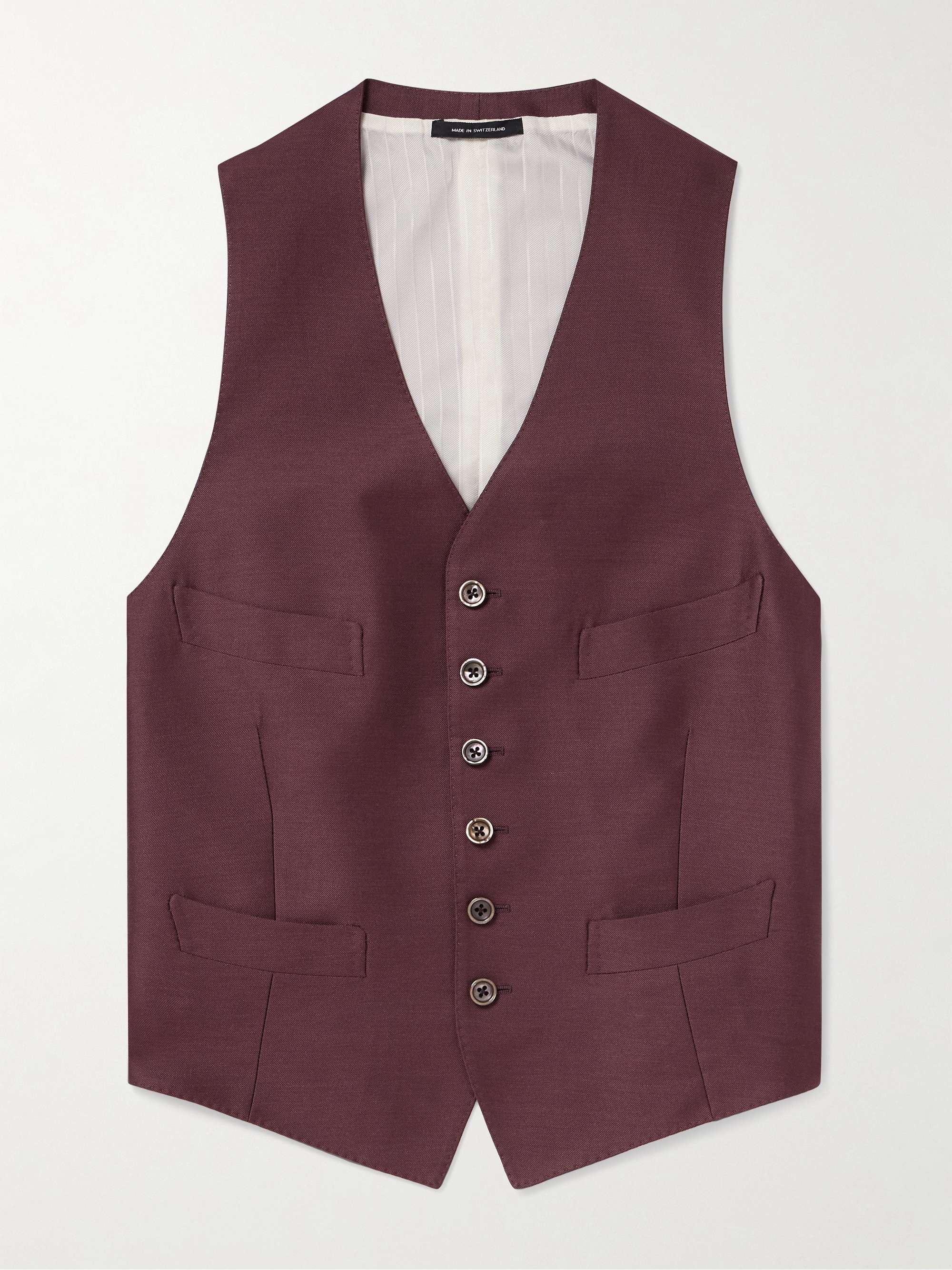 Dyllan Wool, Mohair and Silk-Blend Twill Waistcoat hero visual