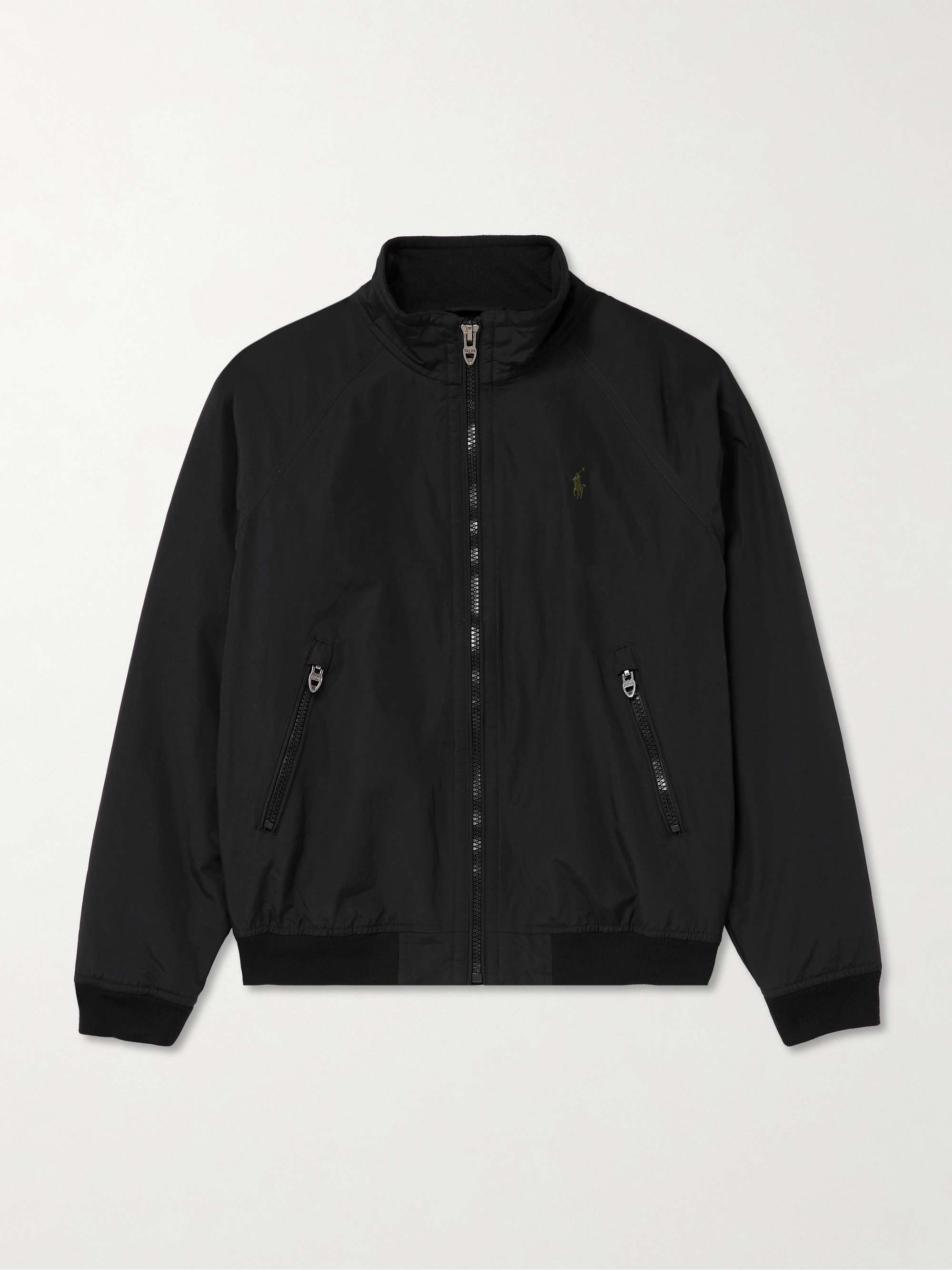 Logo-Embroidered Cotton and Nylon-Blend Bomber Jacket hero visual