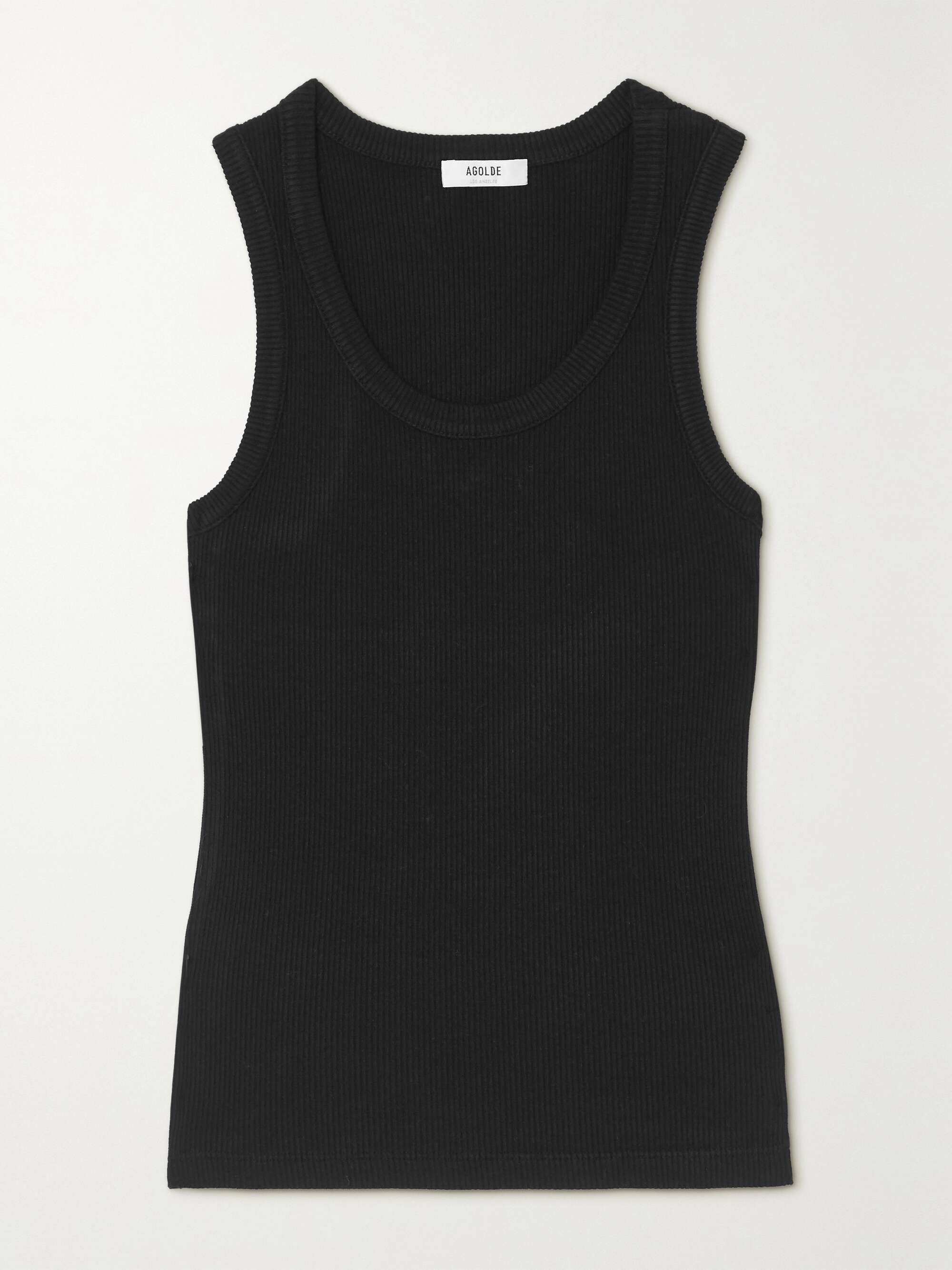 Poppy ribbed stretch organic cotton and Tencel-blend jersey tank hero visual