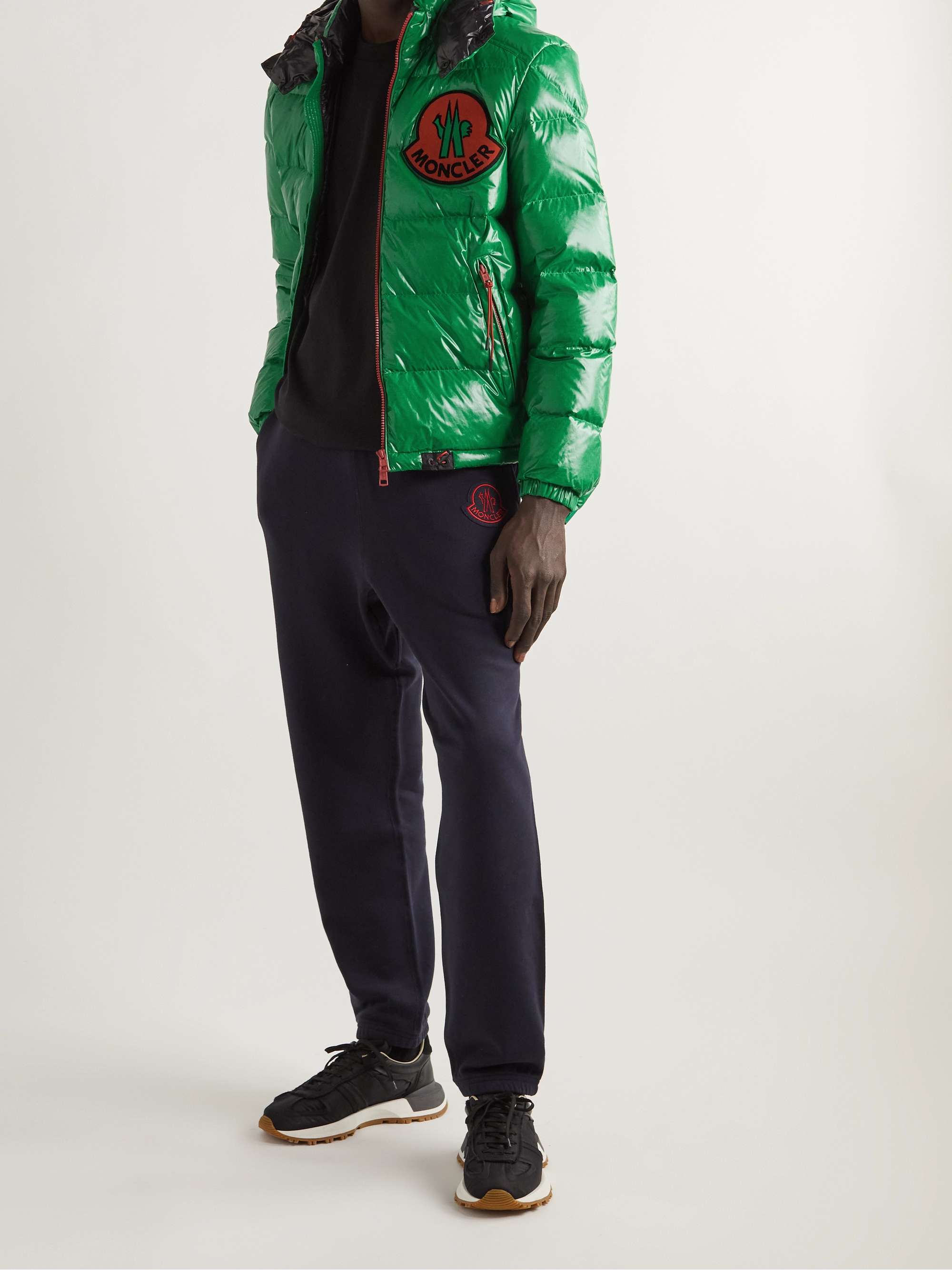 2 Moncler 1952 Haggi Logo-Appliquéd Quilted Recycled Glossed-Shell Hooded Down Jacket view