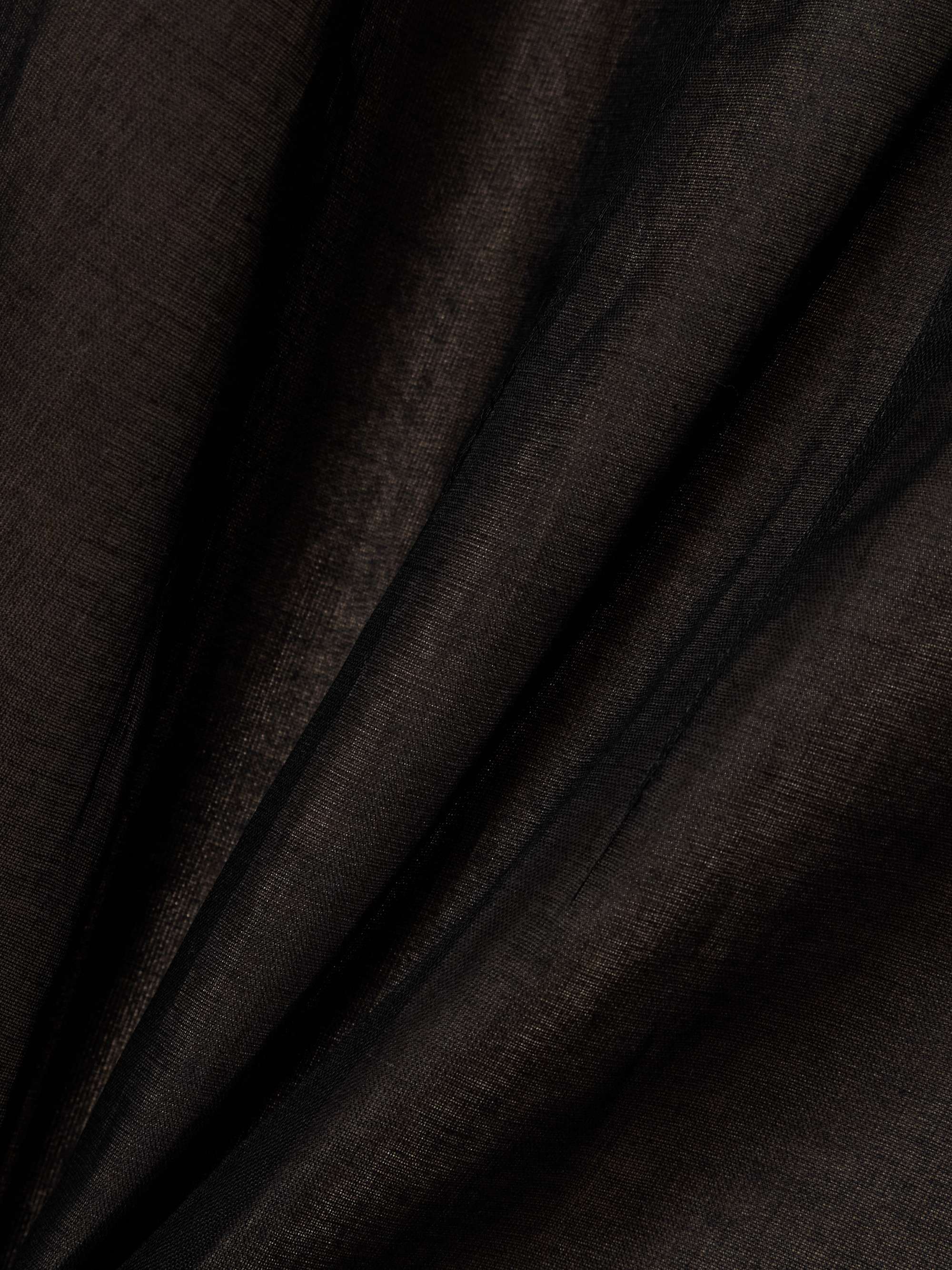 Scarf-effect cotton-organza midi dress view