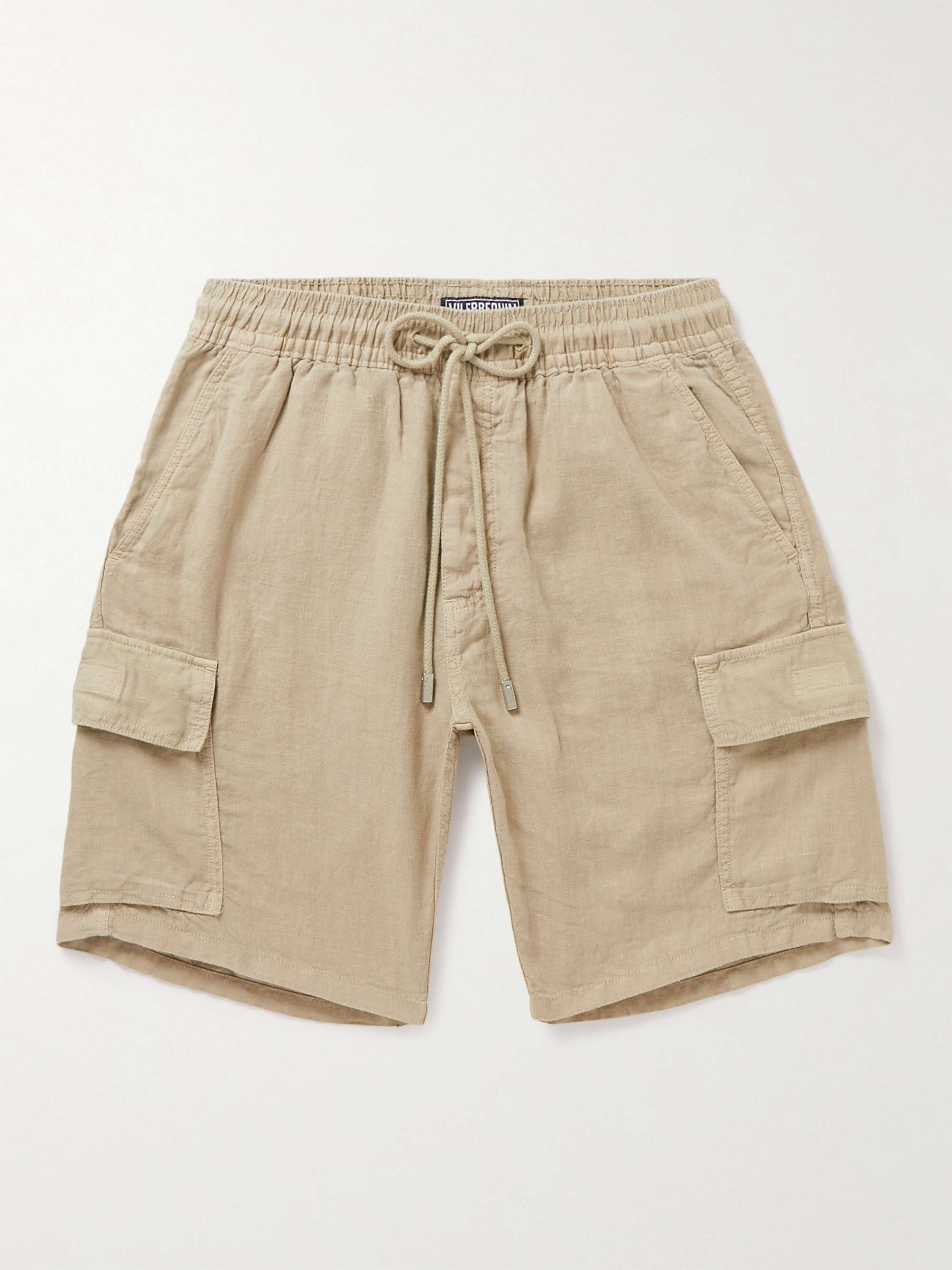 Baie Linen Drawstring Cargo Shorts hero visual