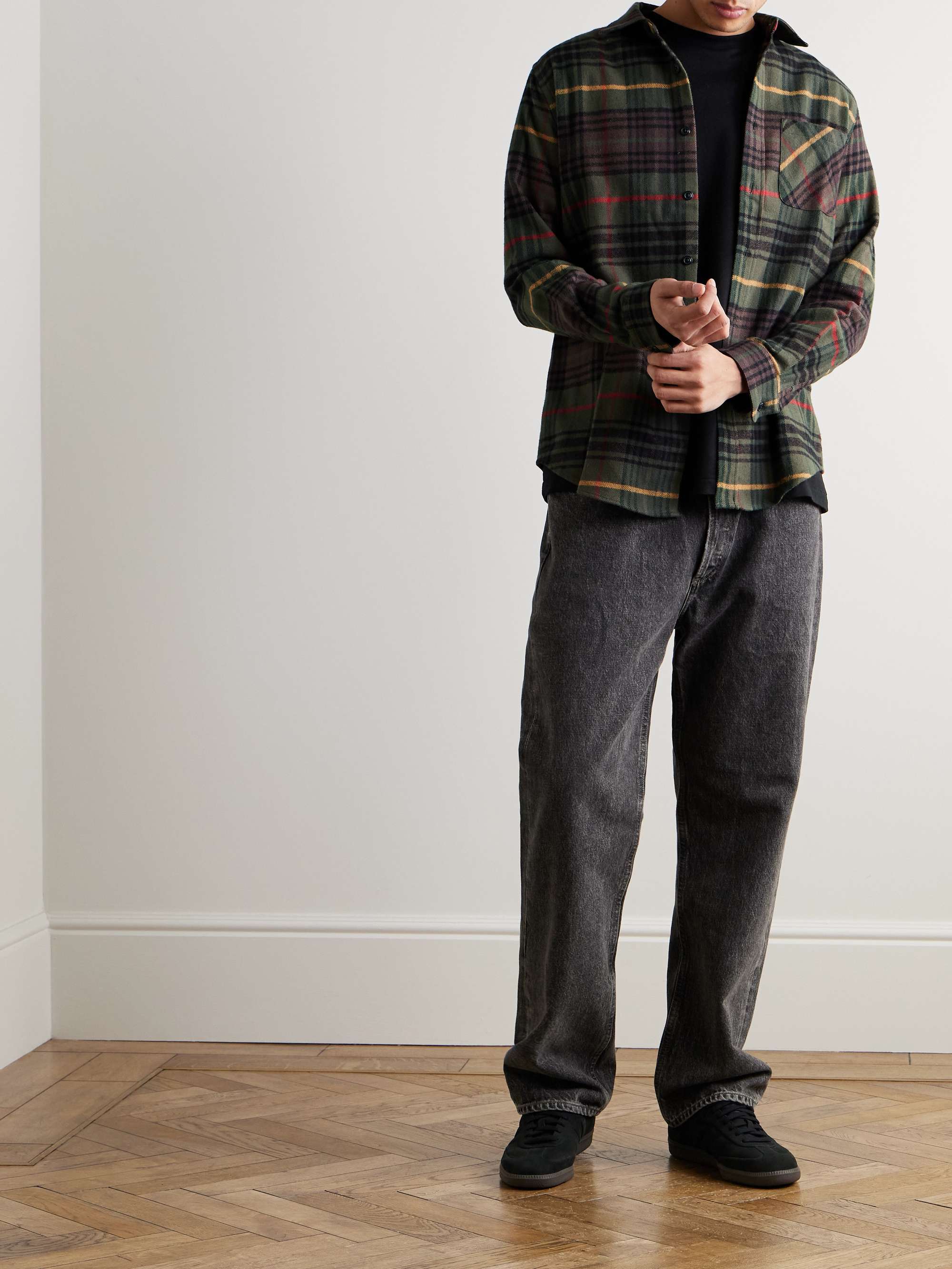 Tip Checked Cotton-Flannel Shirt view