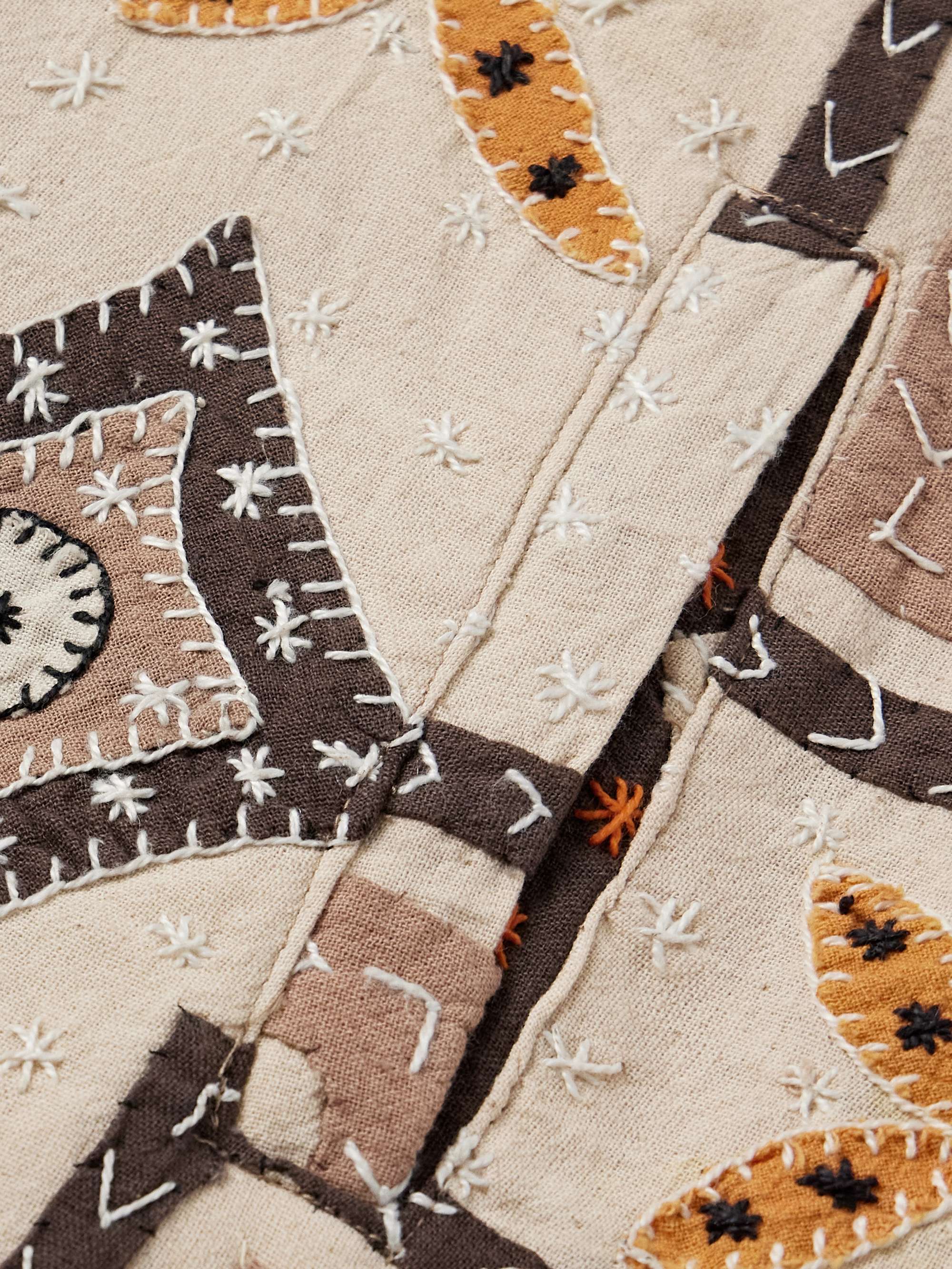 Embroidered Quilted Patchwork Cotton Jacket view