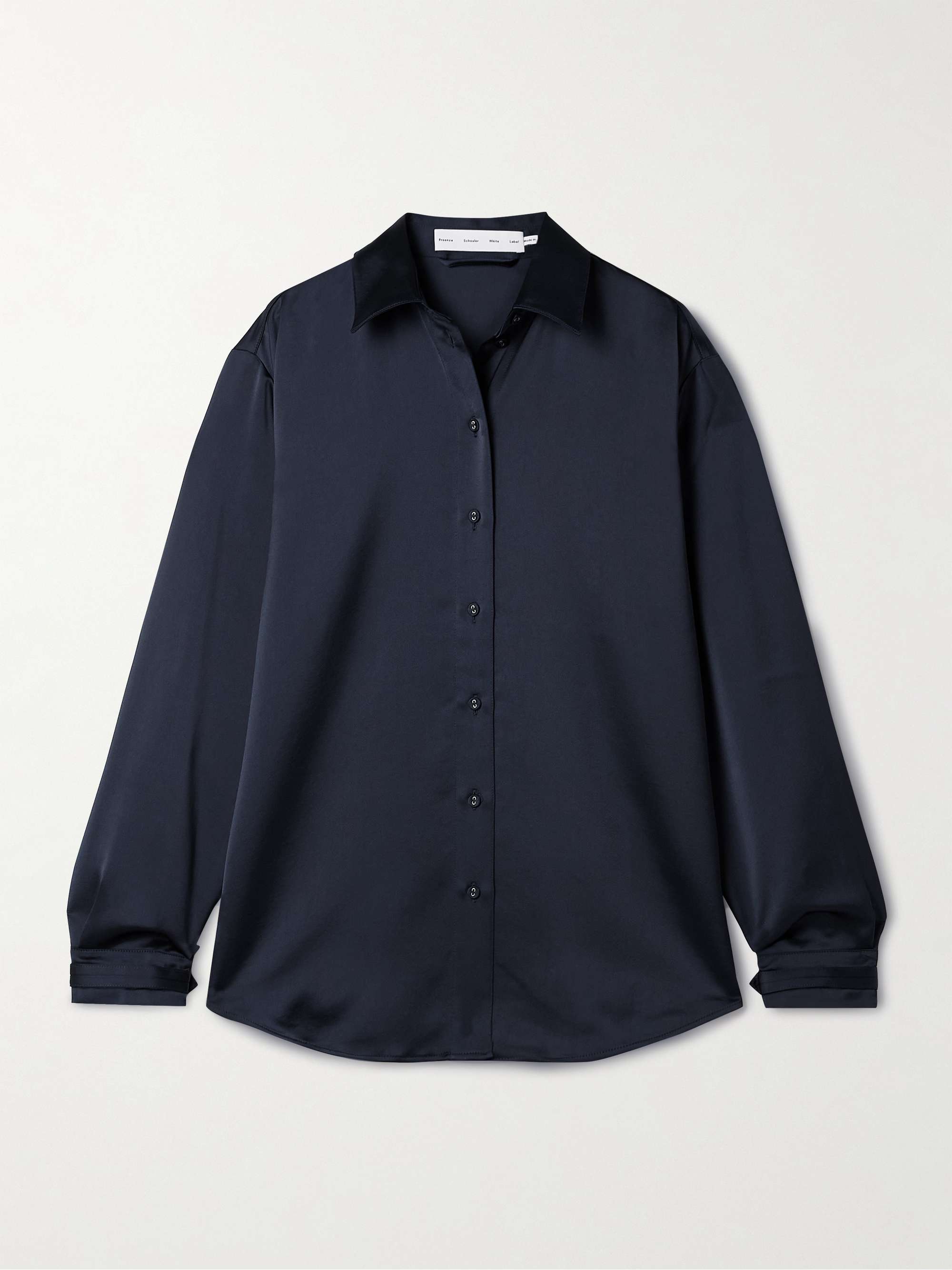 Raven satin-twill shirt hero visual