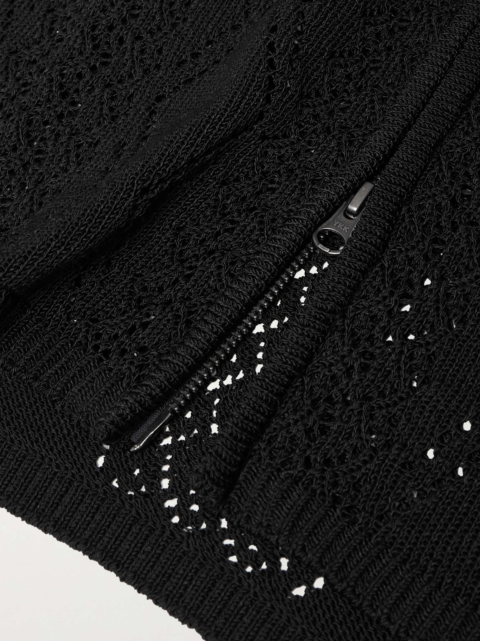 Crocheted Zip-Up Cardigan view