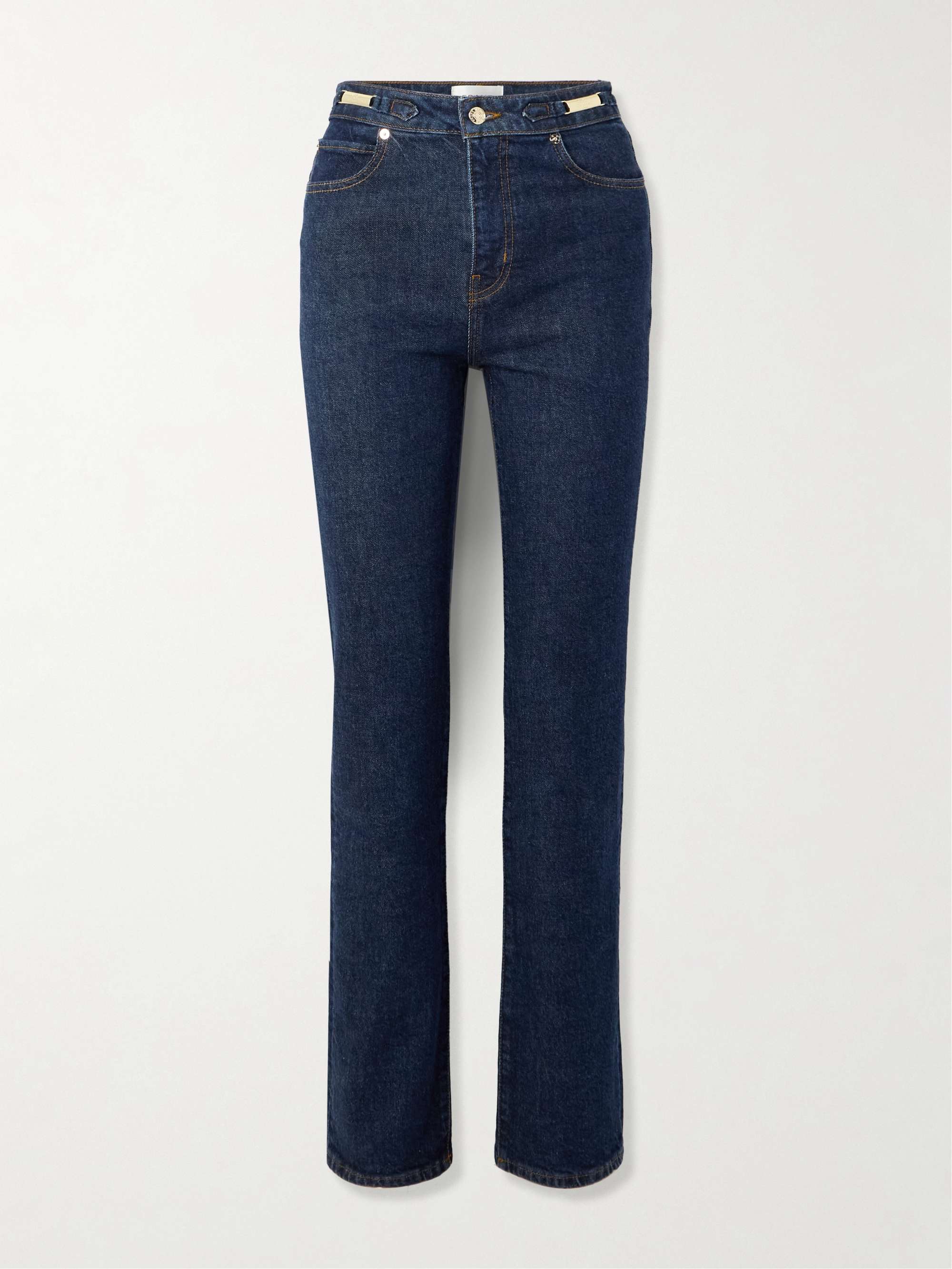 + Ritz Paris The Ruler embellished high-rise straight-leg jeans hero visual