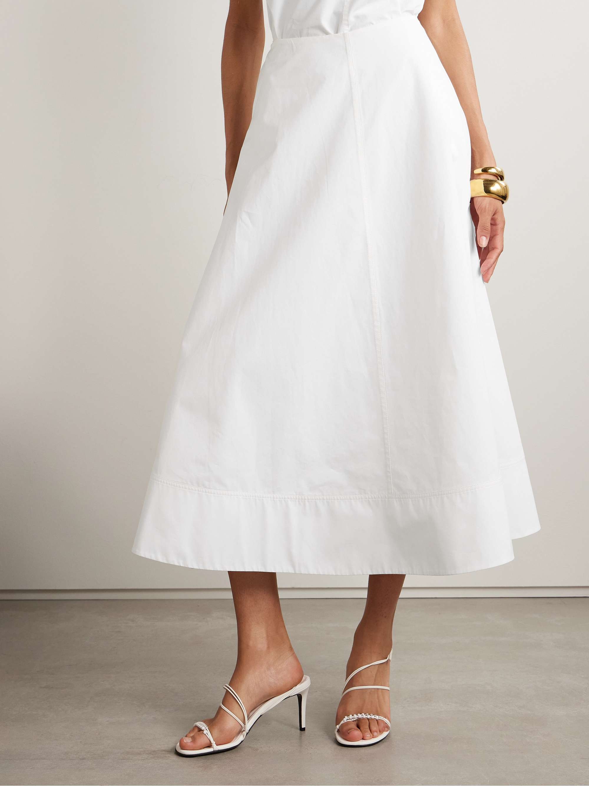 The Knox cotton-poplin maxi skirt view