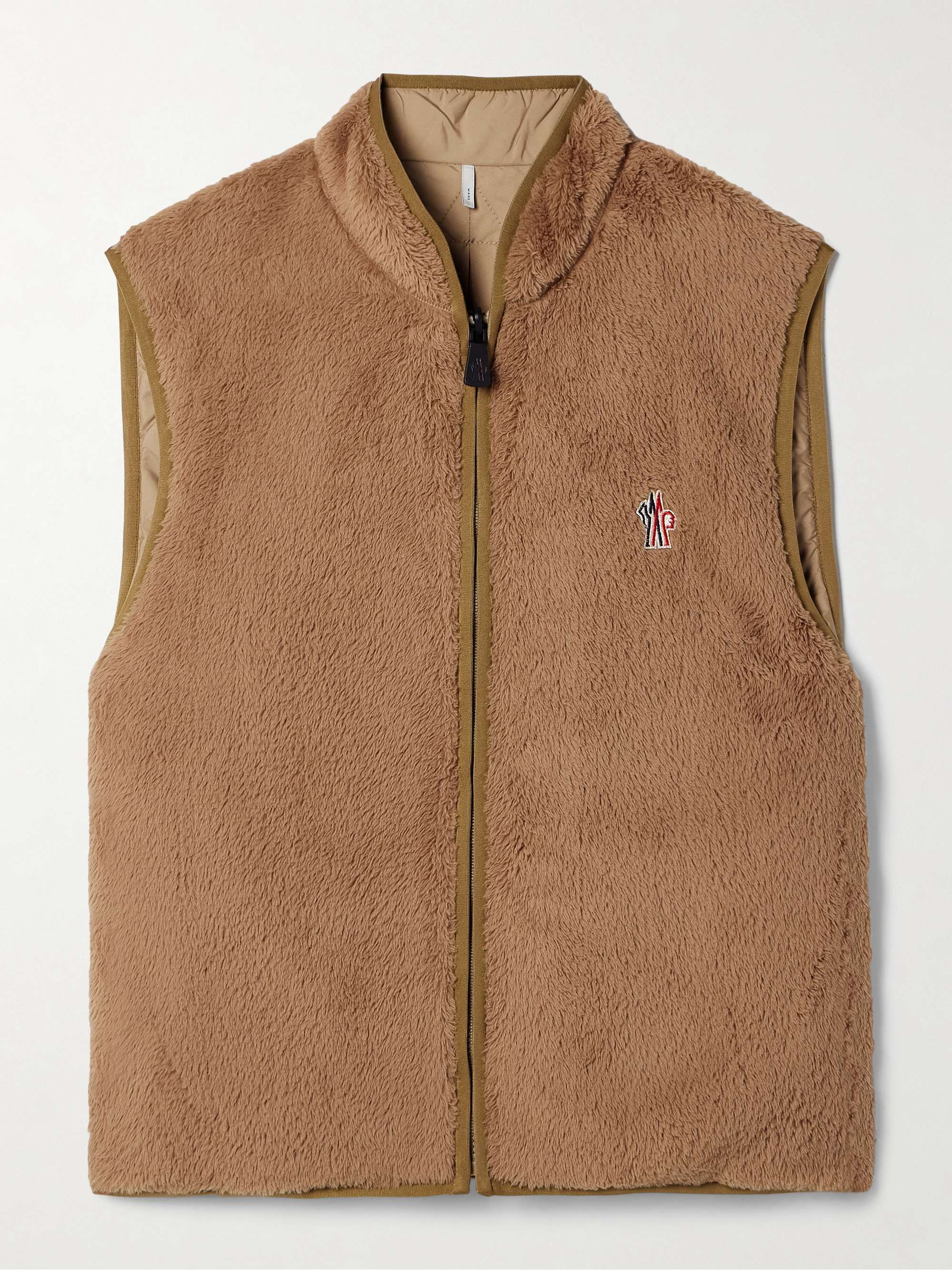 Reversible padded Polartec® fleece and shell vest hero visual