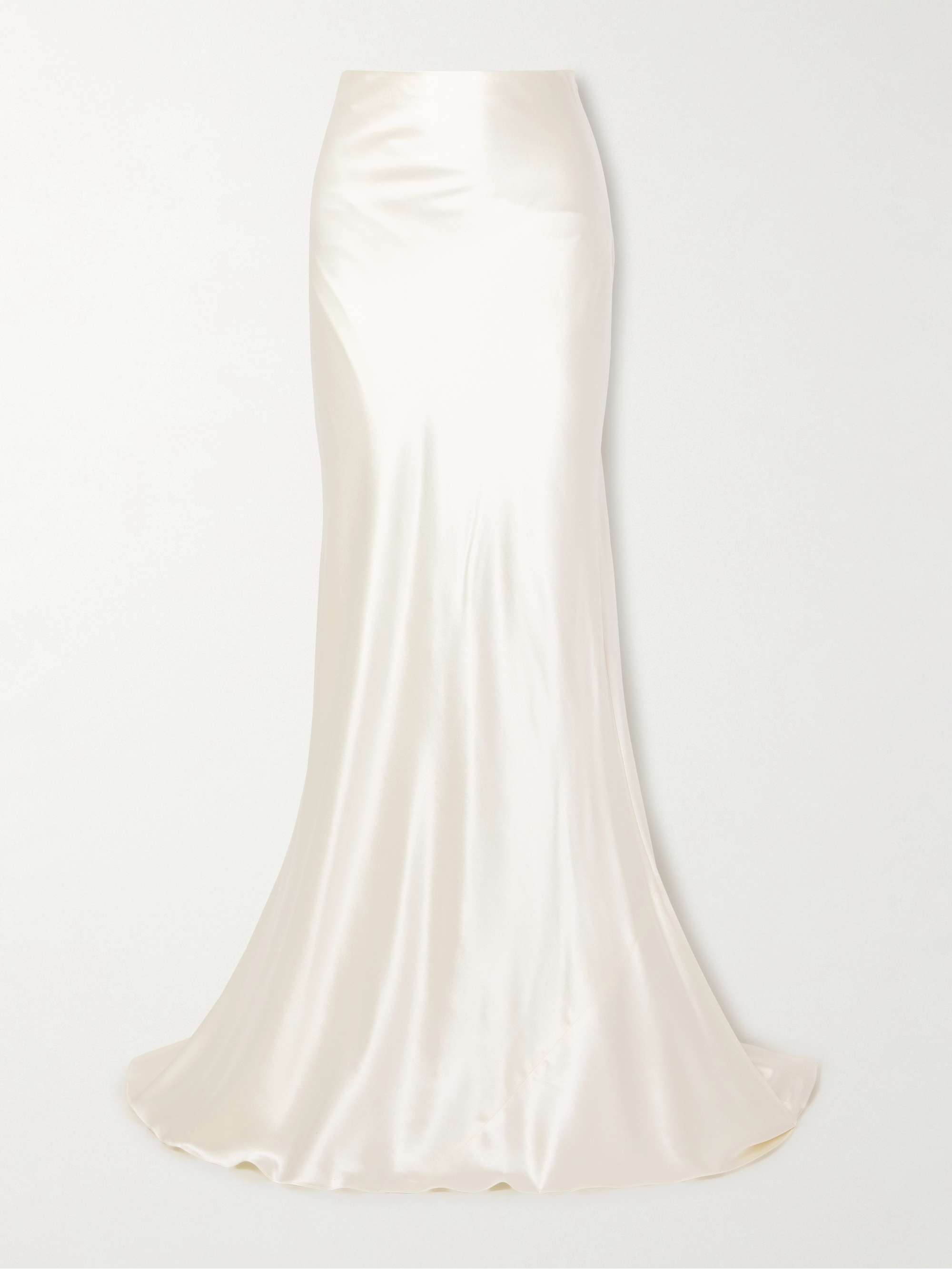 Dree wool and silk-blend charmeuse maxi skirt hero visual
